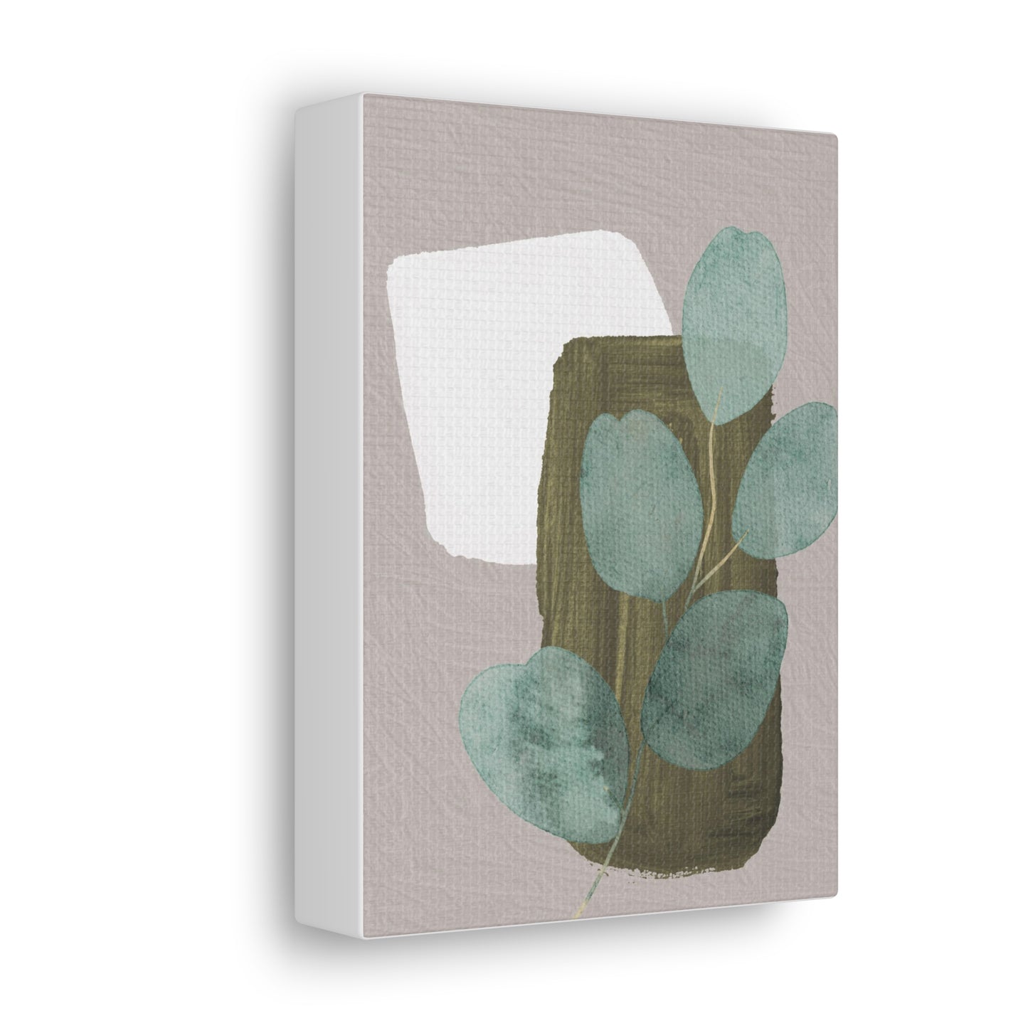 Earth Toned Abstract Plant Canvas