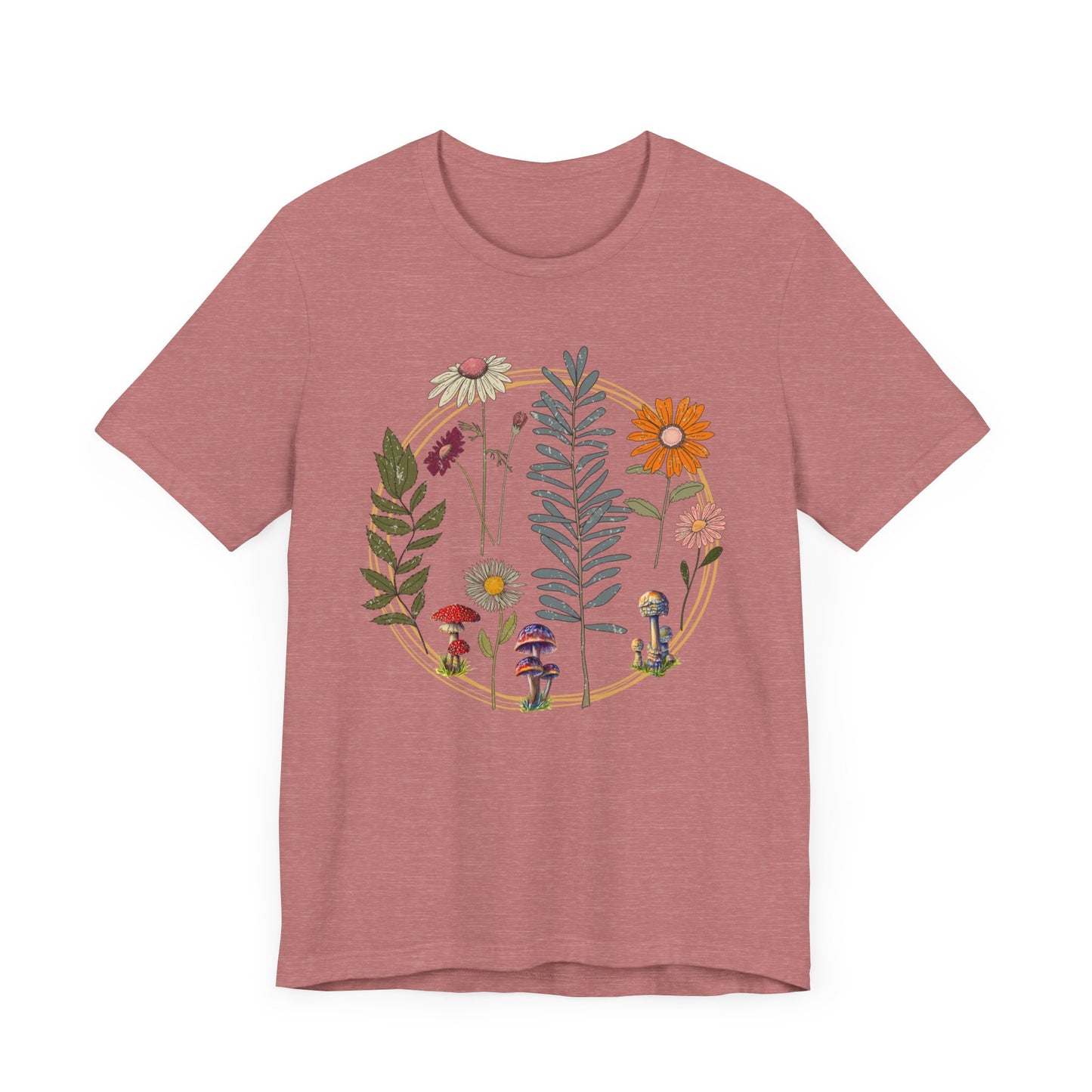 Flower and Mushroom T-Shirt