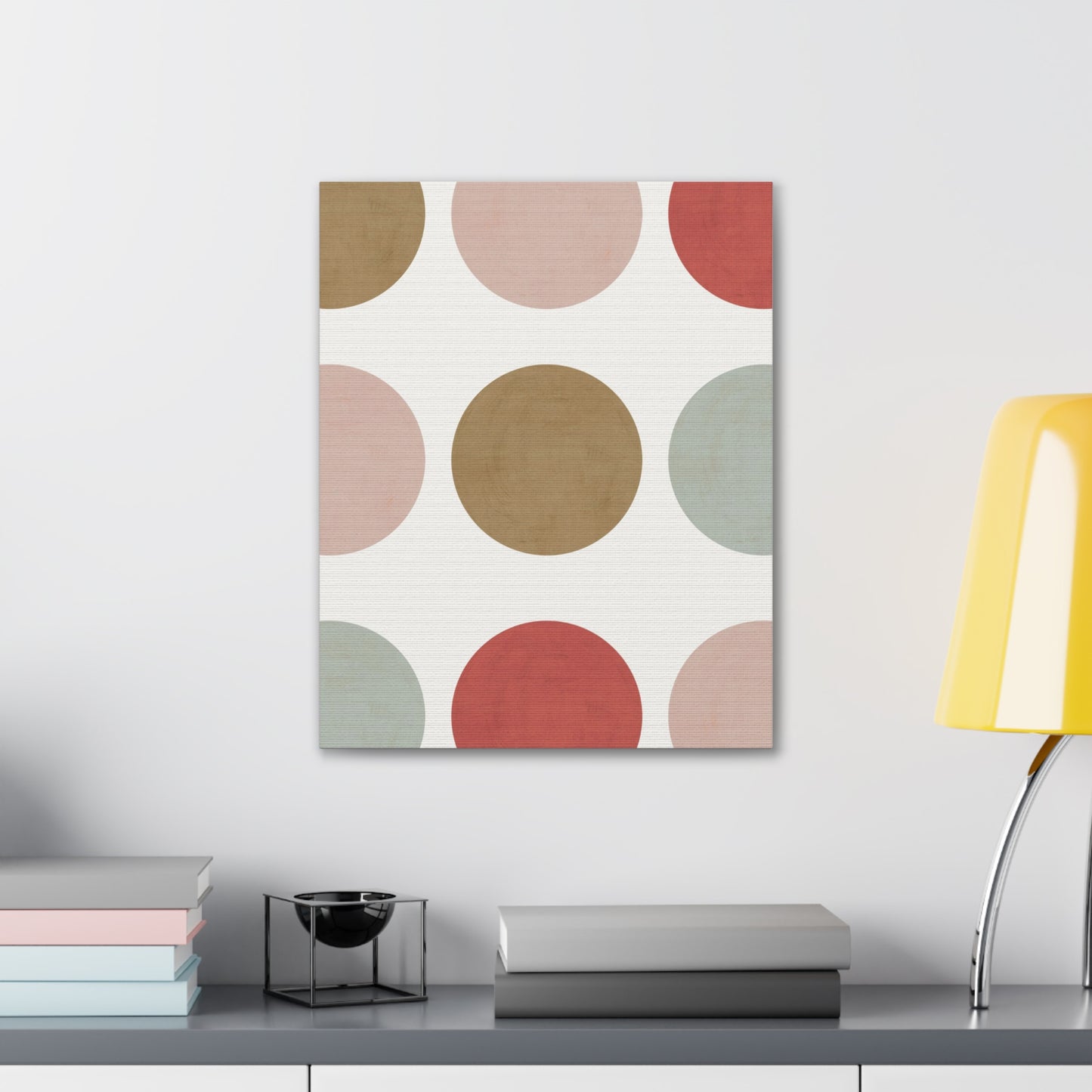 Earth Toned Dots Canvas