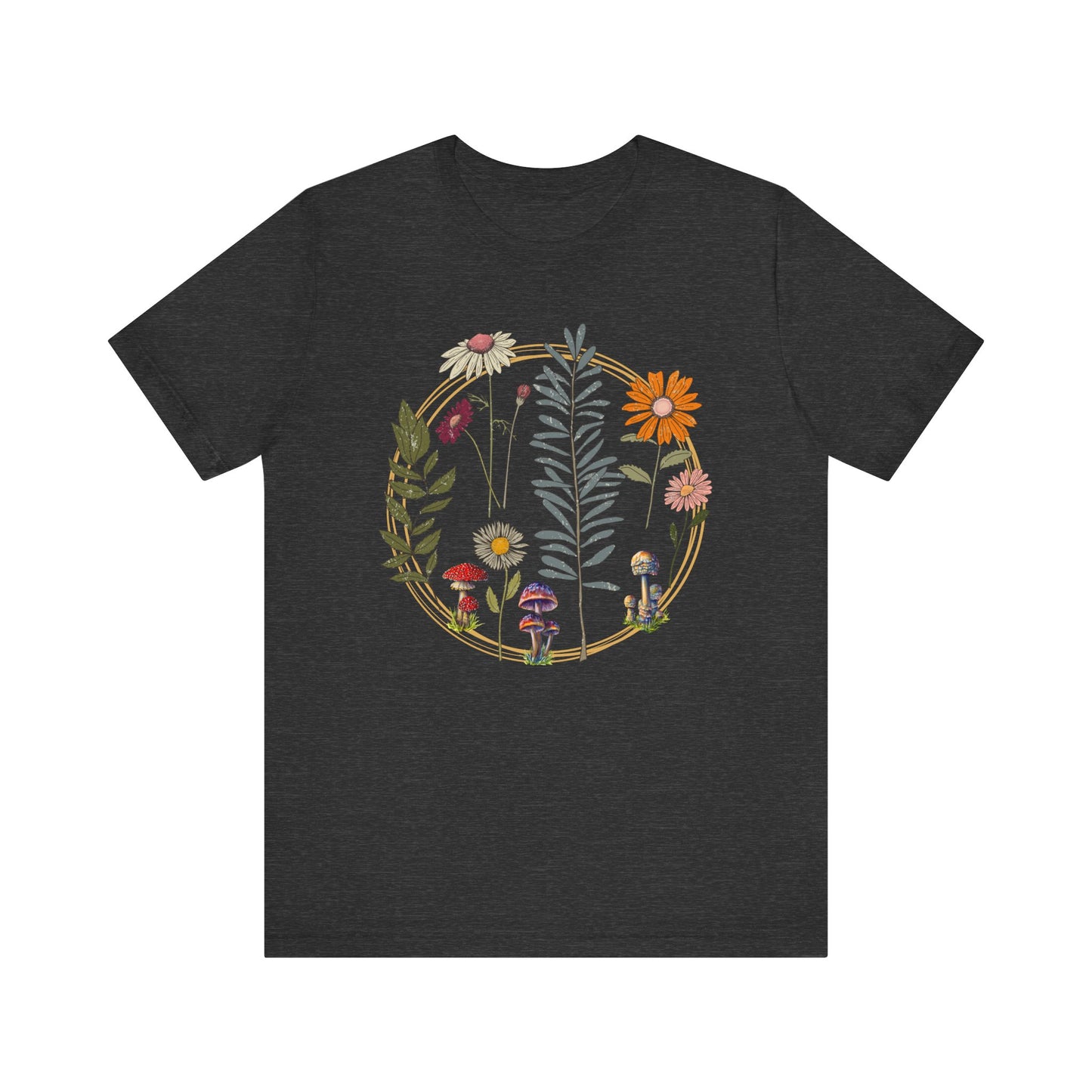 Flower and Mushroom T-Shirt