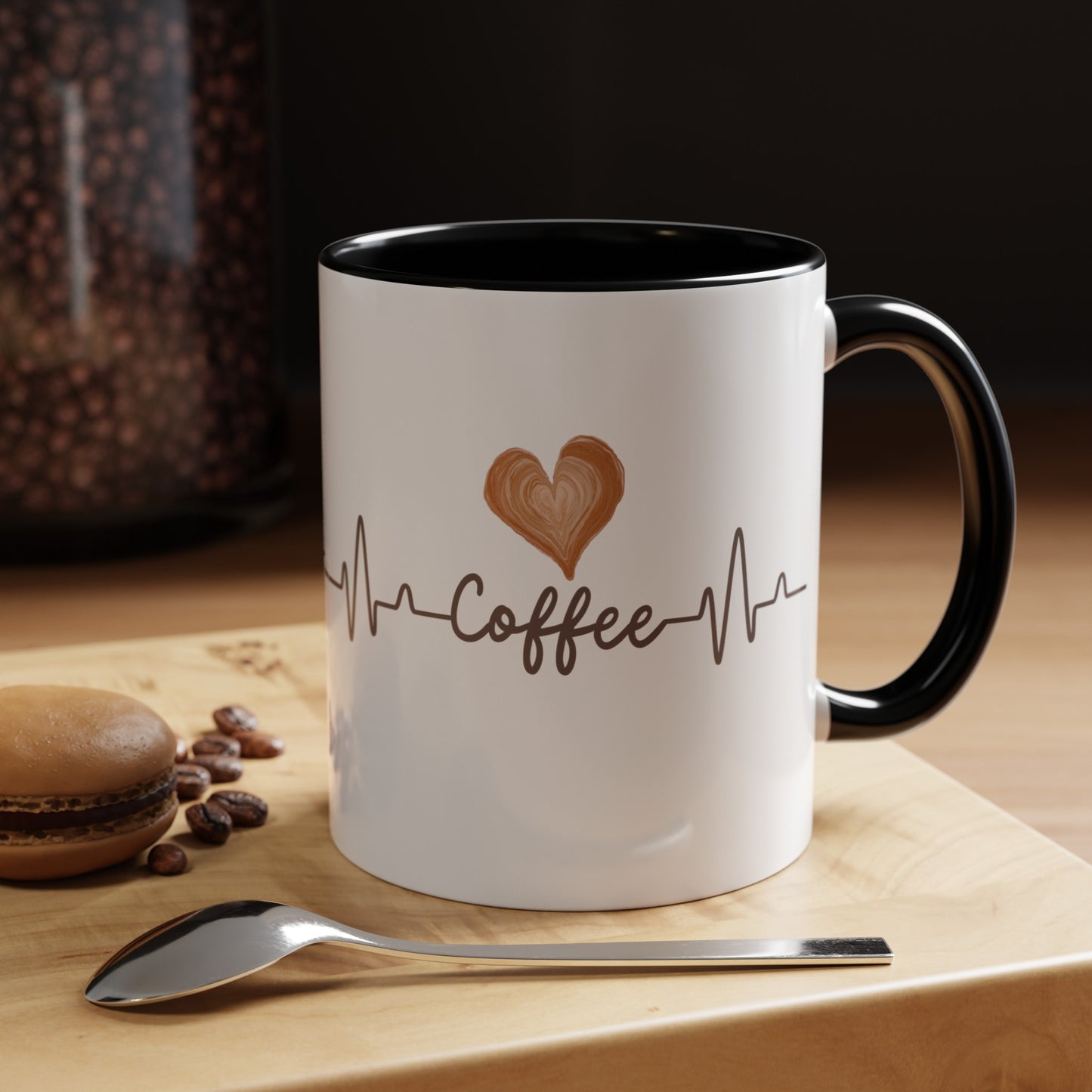 Coffee Heartbeat Mug, 11oz