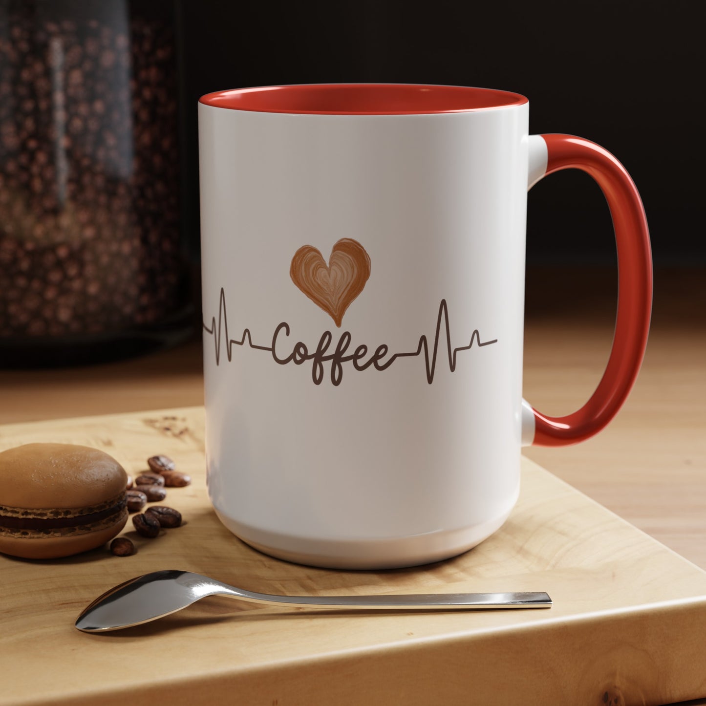 Coffee Heartbeat Mug, 11oz