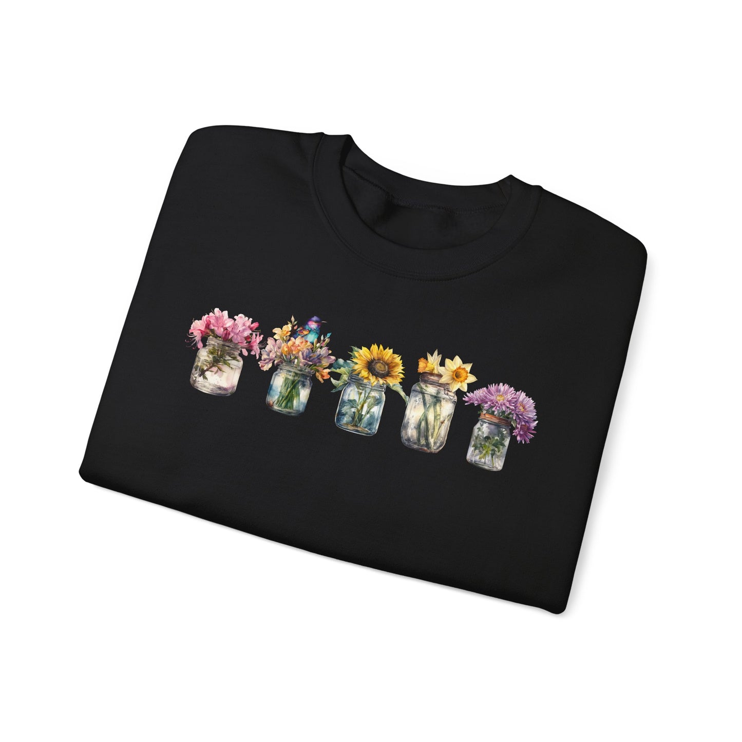 Floral Crewneck Sweatshirt - Cozy Gift for Nature Lovers, Comfortable Warmth for Fall, Spring Fashion, Ideal for Casual Outings, [...]