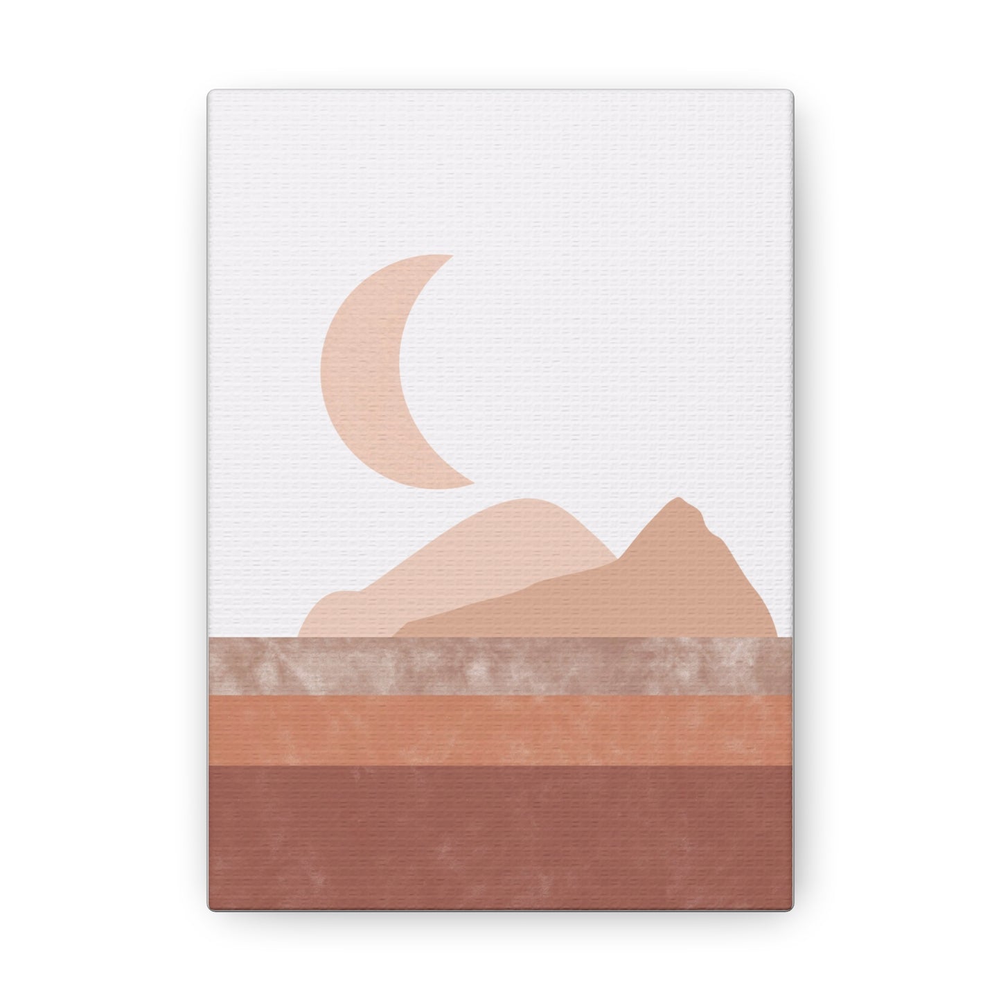 Moon And Mountains Canvas