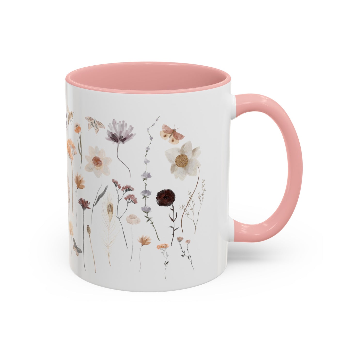 Bee Butterfly Flower Mug