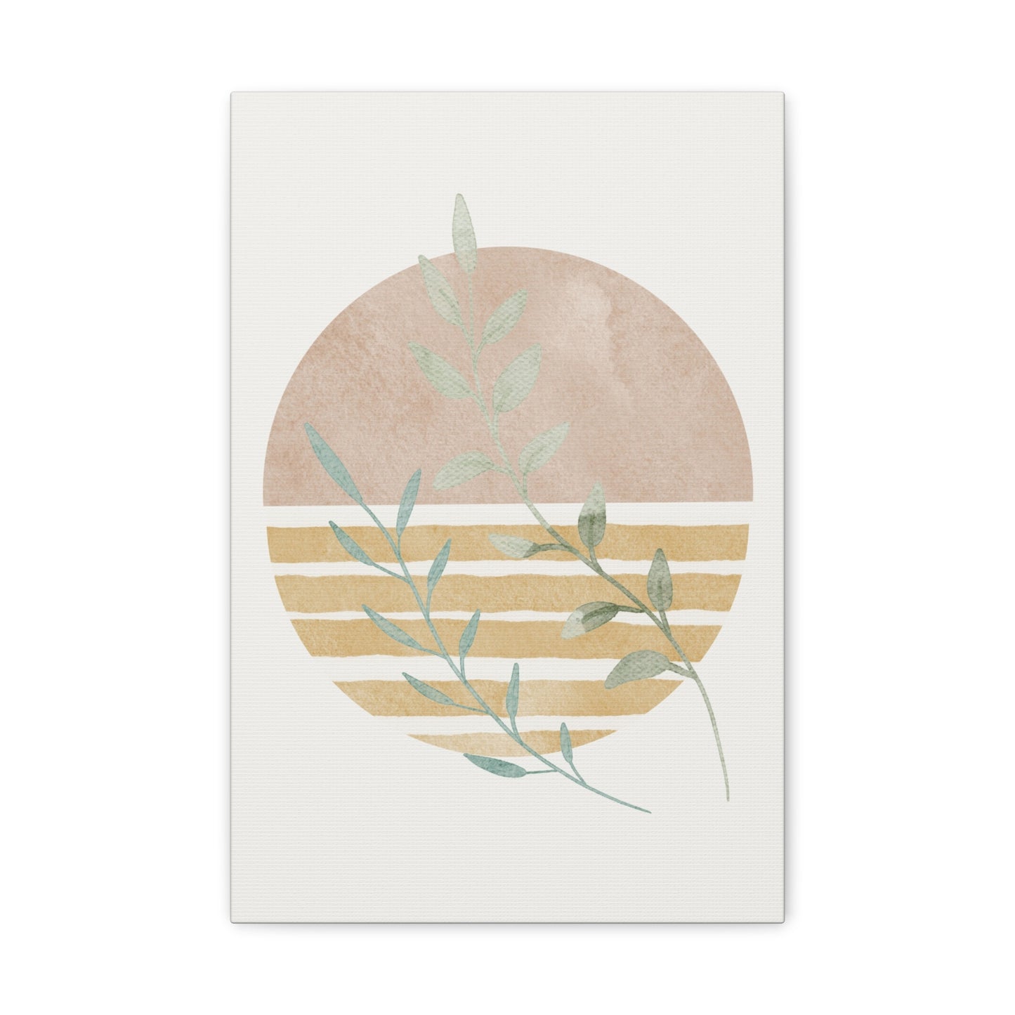 Abstract Plant Canvas