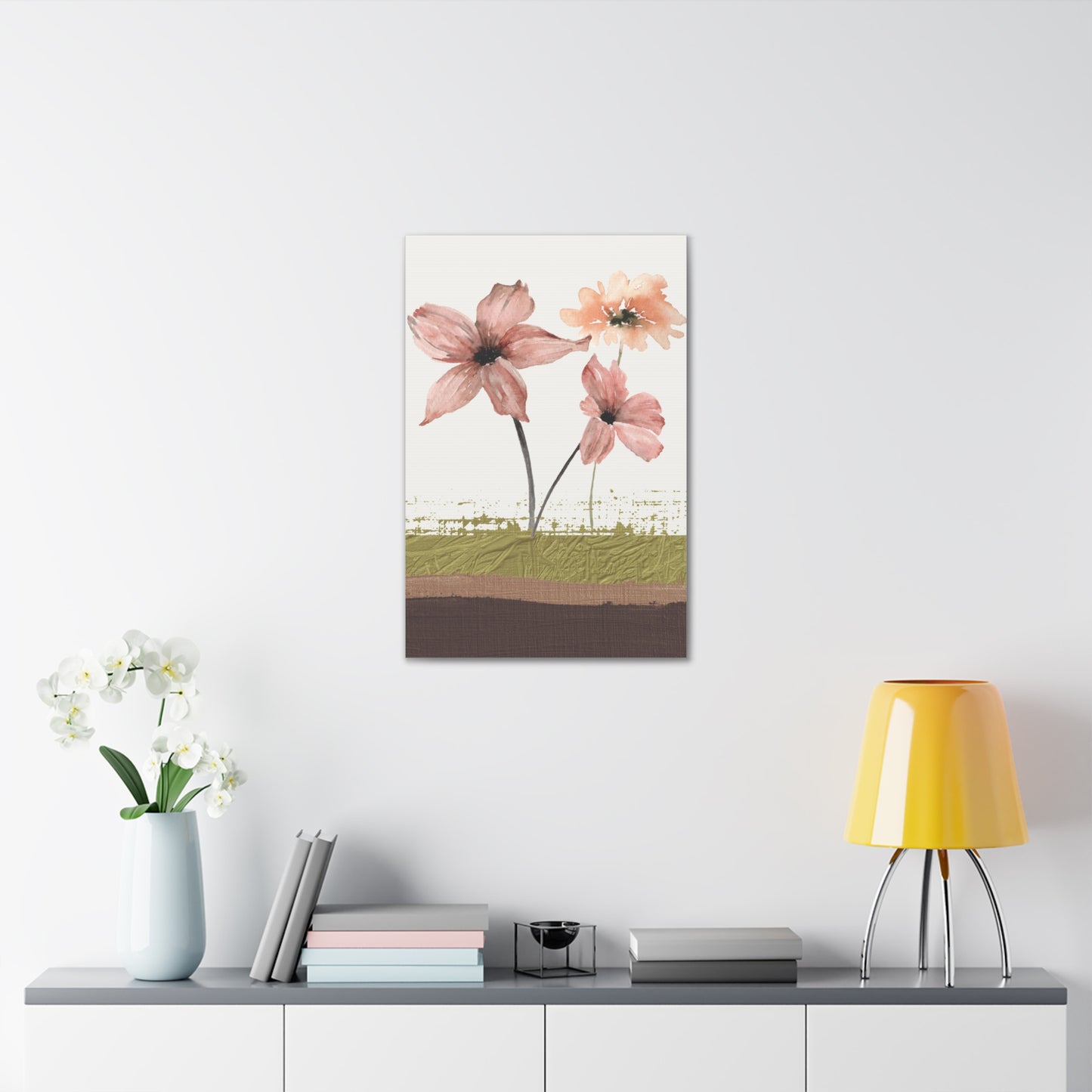 Abstract Flower Canvas