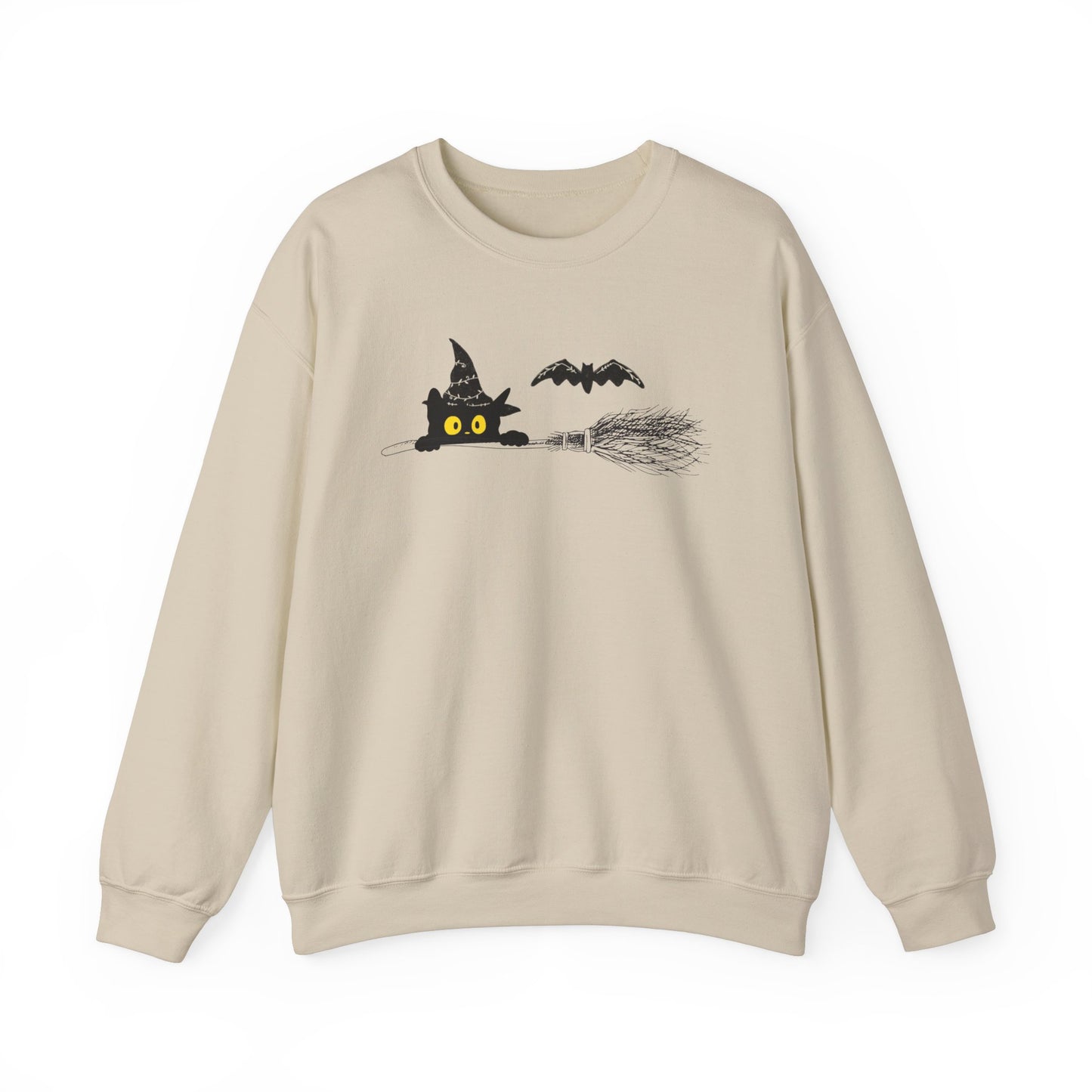 Cute Black Cat Crewneck Sweatshirt