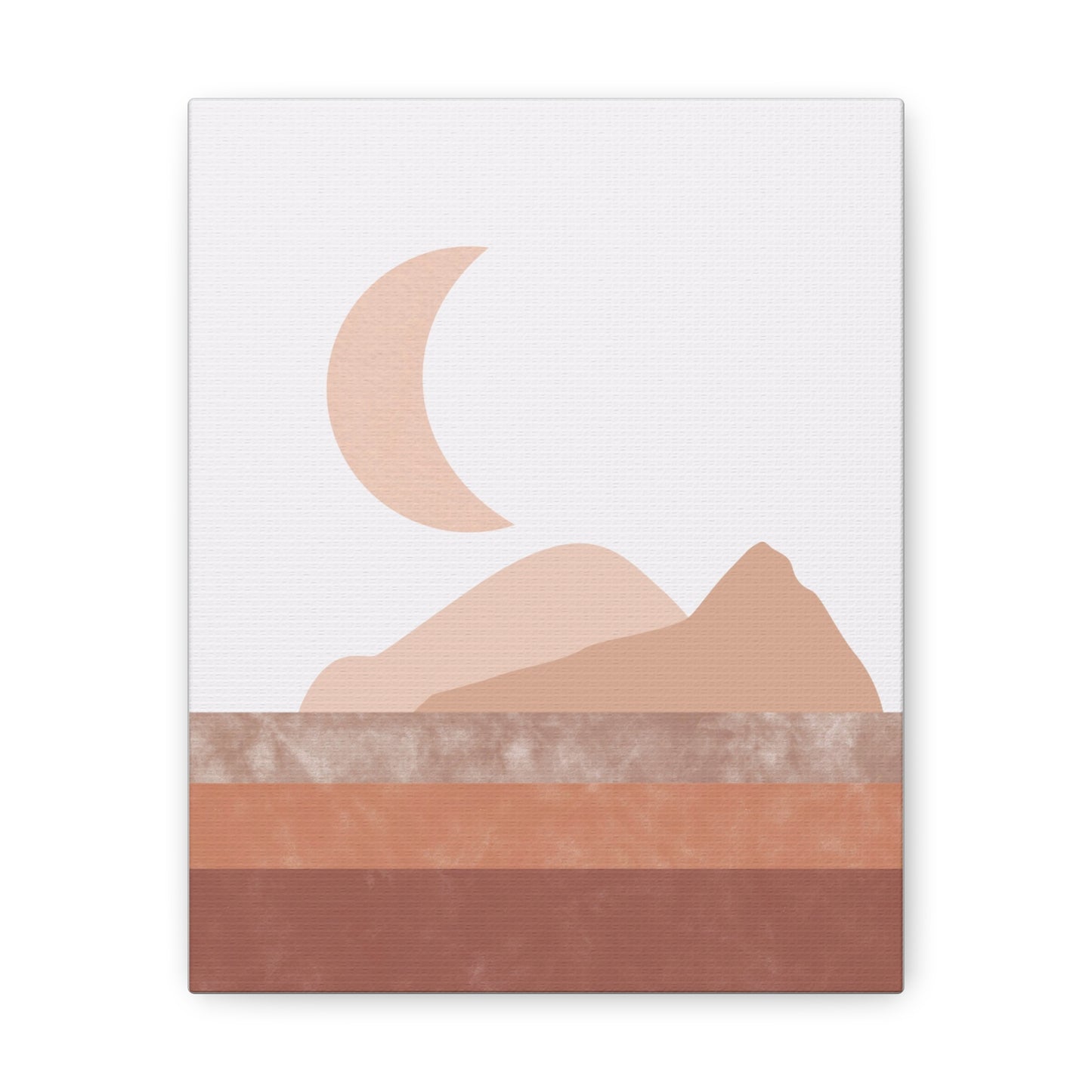 Moon And Mountains Canvas