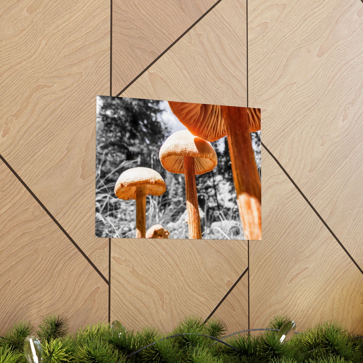 3 Wise Mushrooms (frame not included)