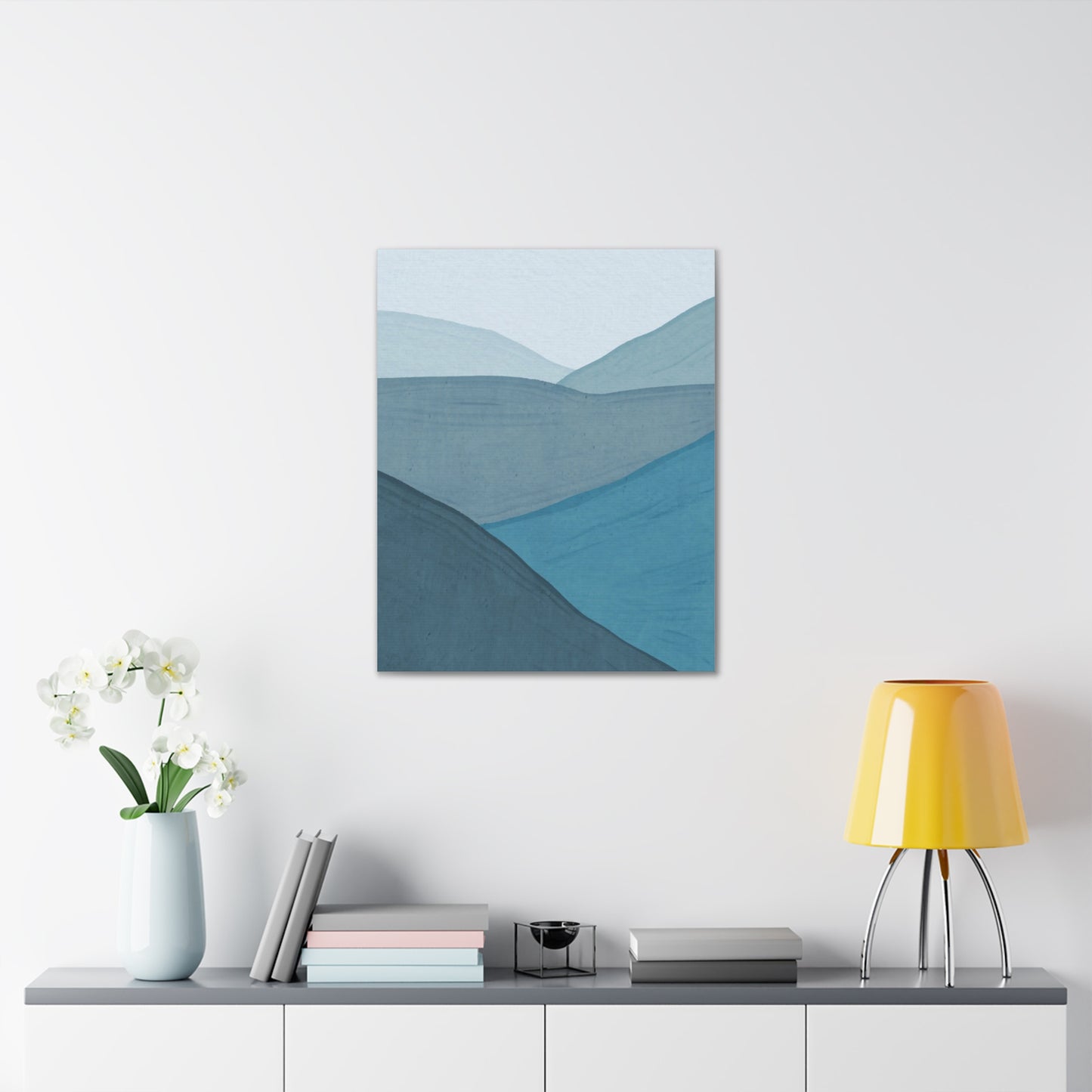 Abstract Blue Ocean Canvas