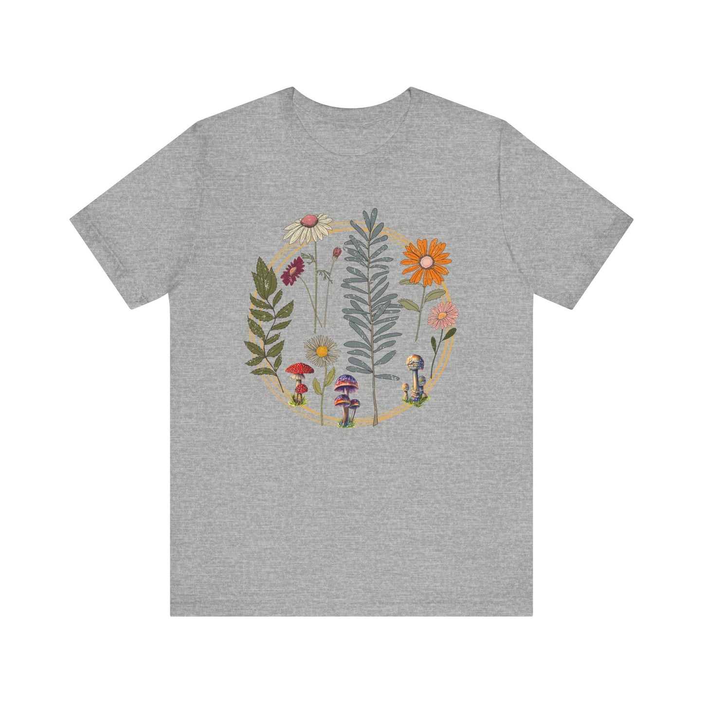 Flower and Mushroom T-Shirt