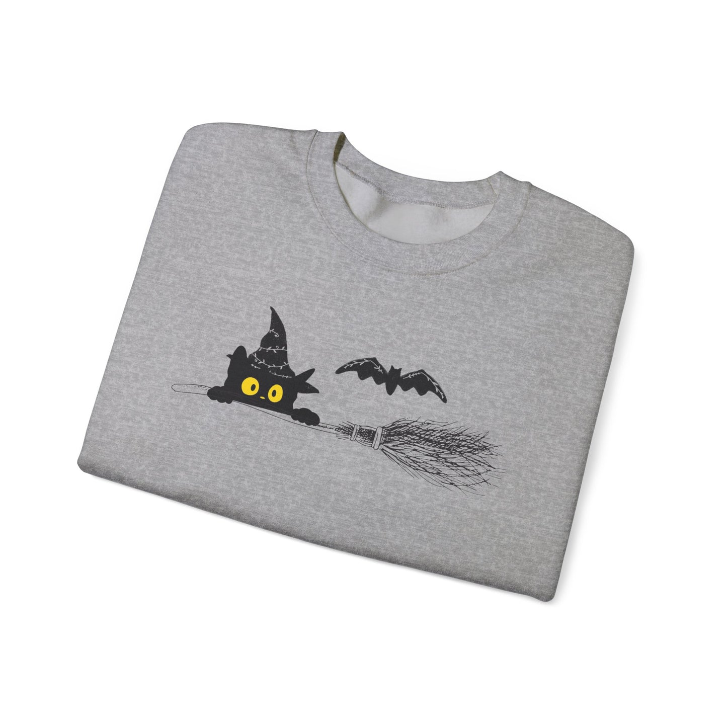 Cute Black Cat Crewneck Sweatshirt