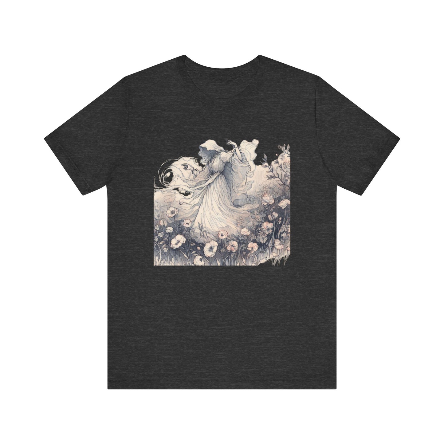 Vintage Floral Ghost T-Shirt