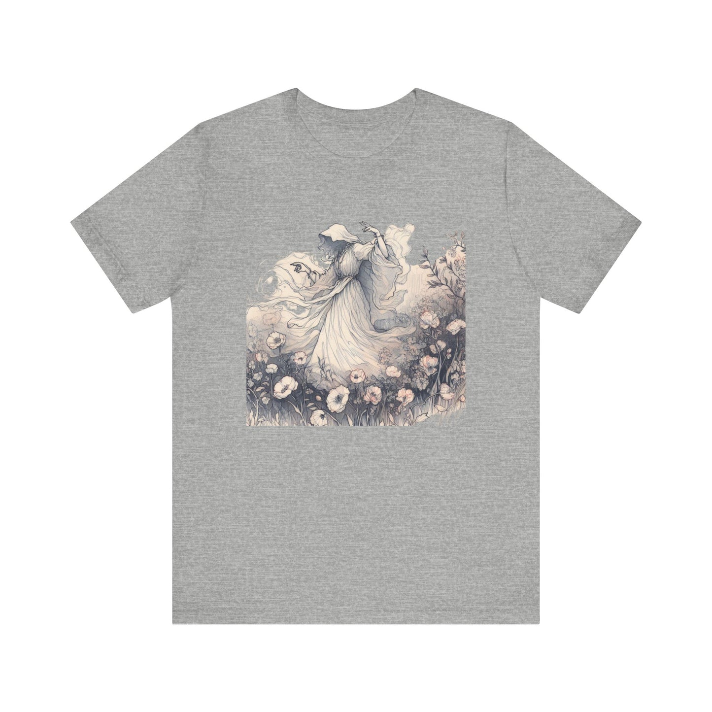 Vintage Floral Ghost T-Shirt