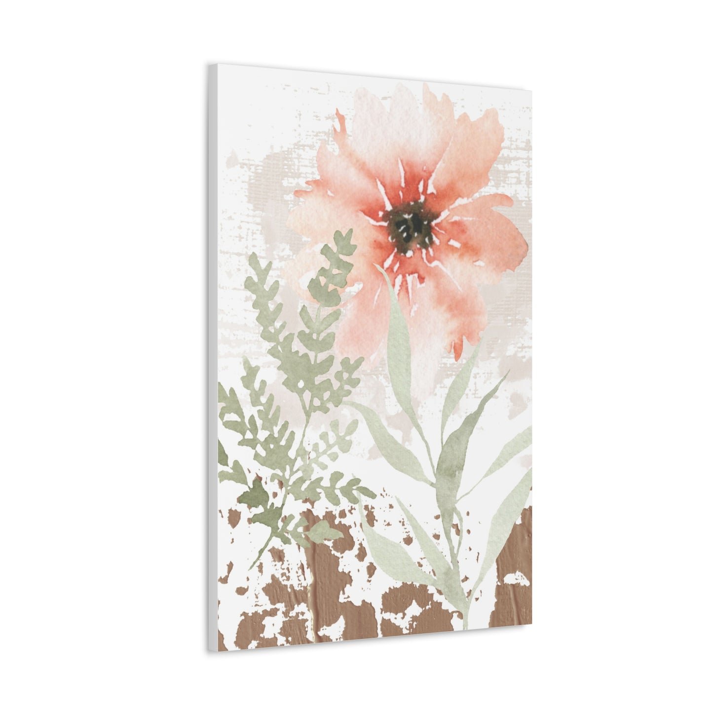 Rustic Farmhouse Floral Canvas