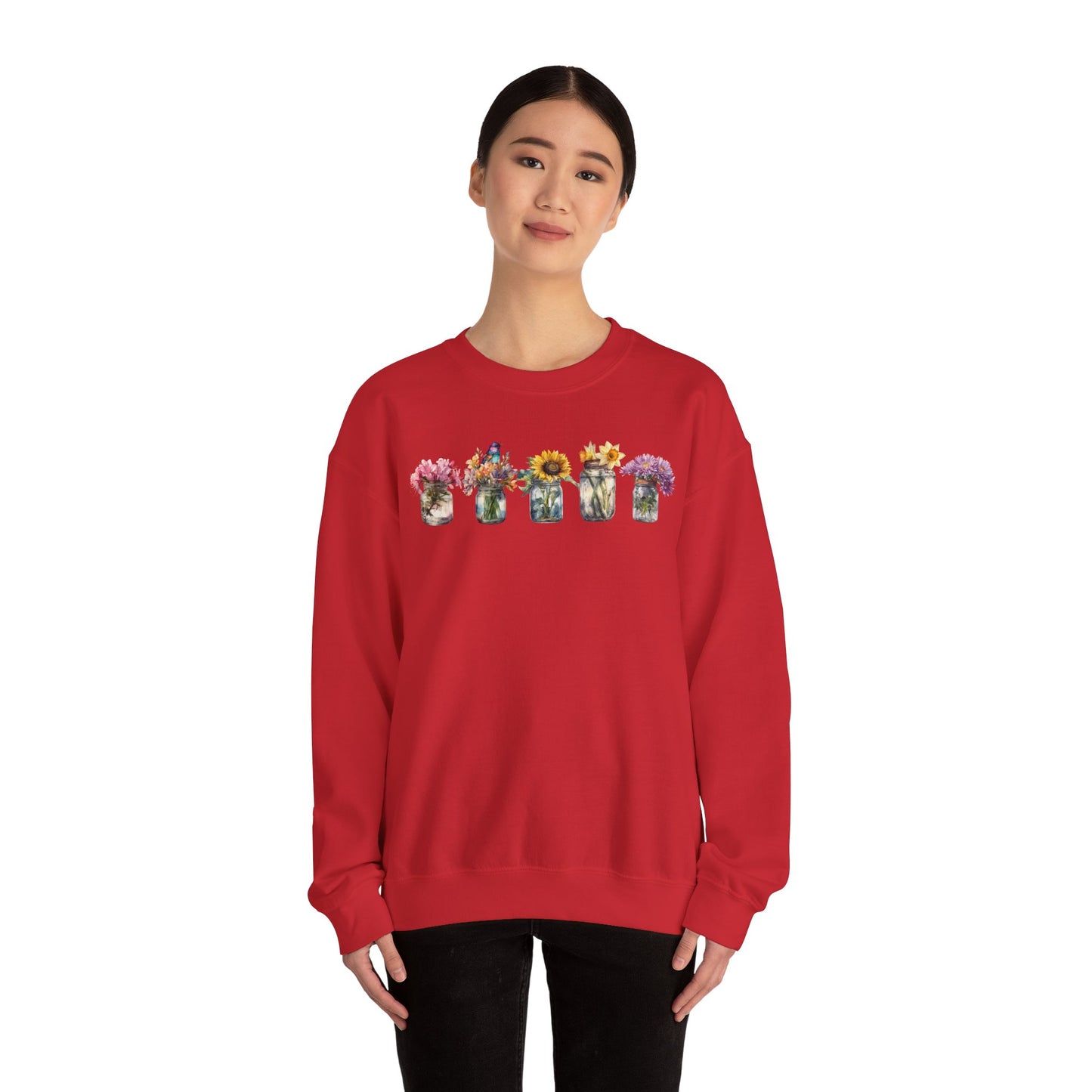 Floral Crewneck Sweatshirt - Cozy Gift for Nature Lovers, Comfortable Warmth for Fall, Spring Fashion, Ideal for Casual Outings, [...]