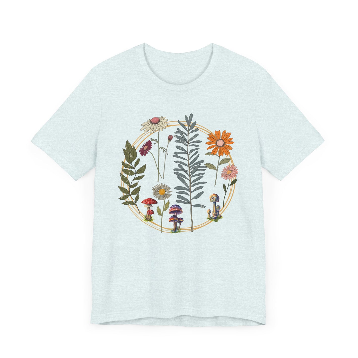 Flower and Mushroom T-Shirt