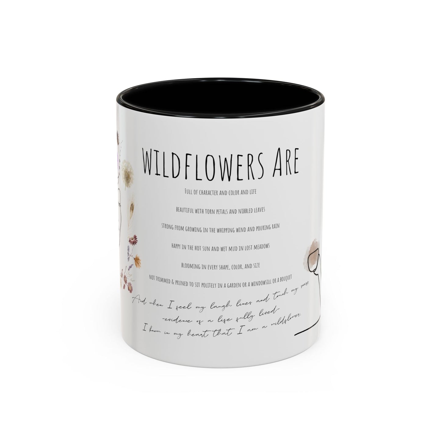 Floral Design Coffee Mug, Cozy Gift for Readers, Cute Decor for Home, Perfect for Coffee Lovers, Unique Kitchen Accessories
