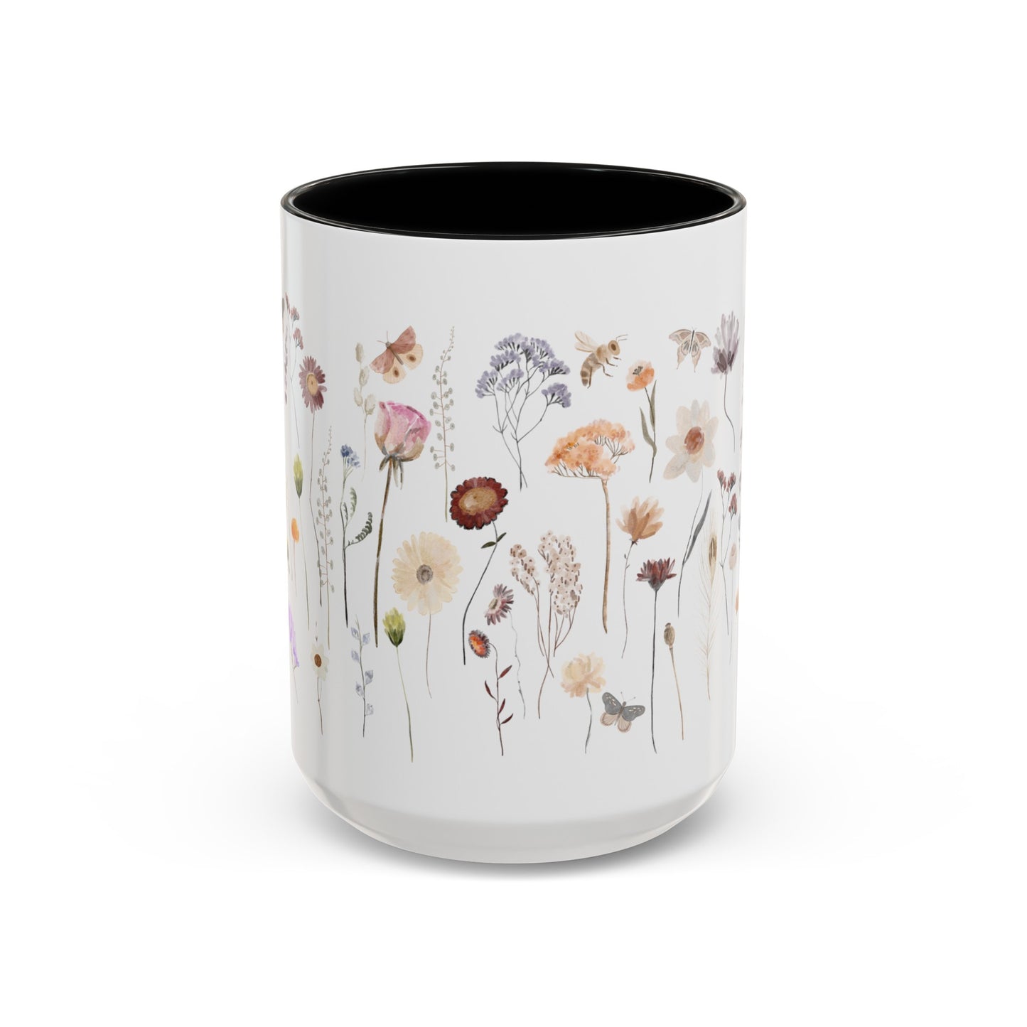 Bee Butterfly Flower Mug