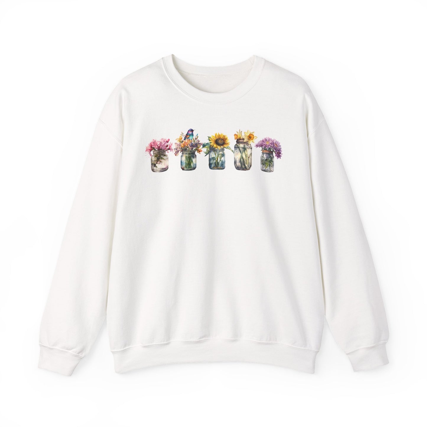 Floral Crewneck Sweatshirt - Cozy Gift for Nature Lovers, Comfortable Warmth for Fall, Spring Fashion, Ideal for Casual Outings, [...]