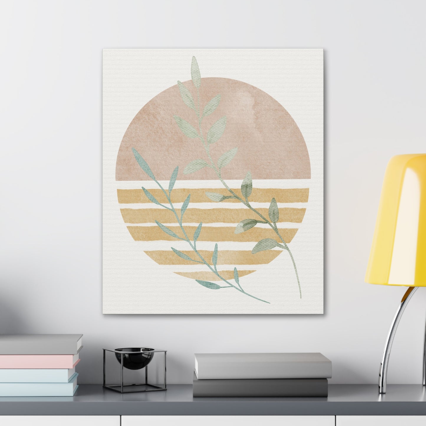 Abstract Plant Canvas