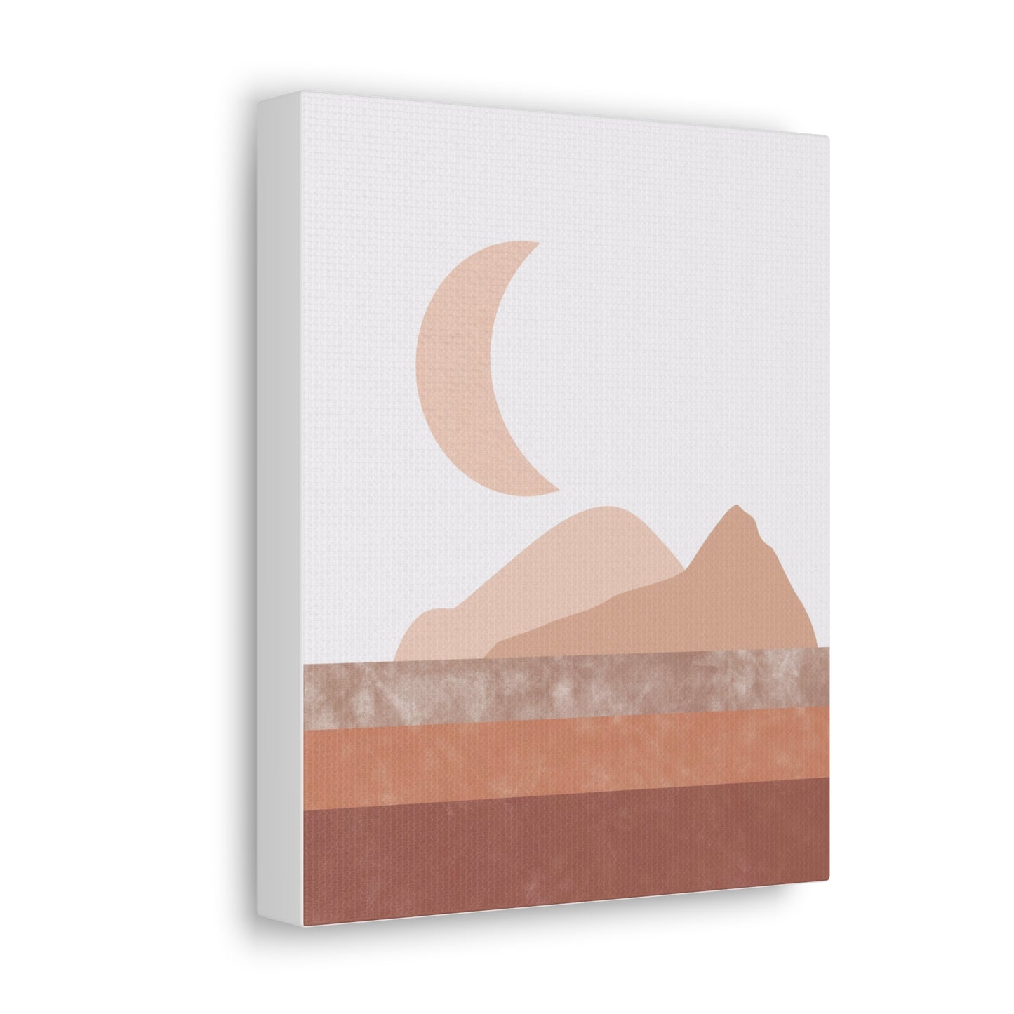 Moon And Mountains Canvas