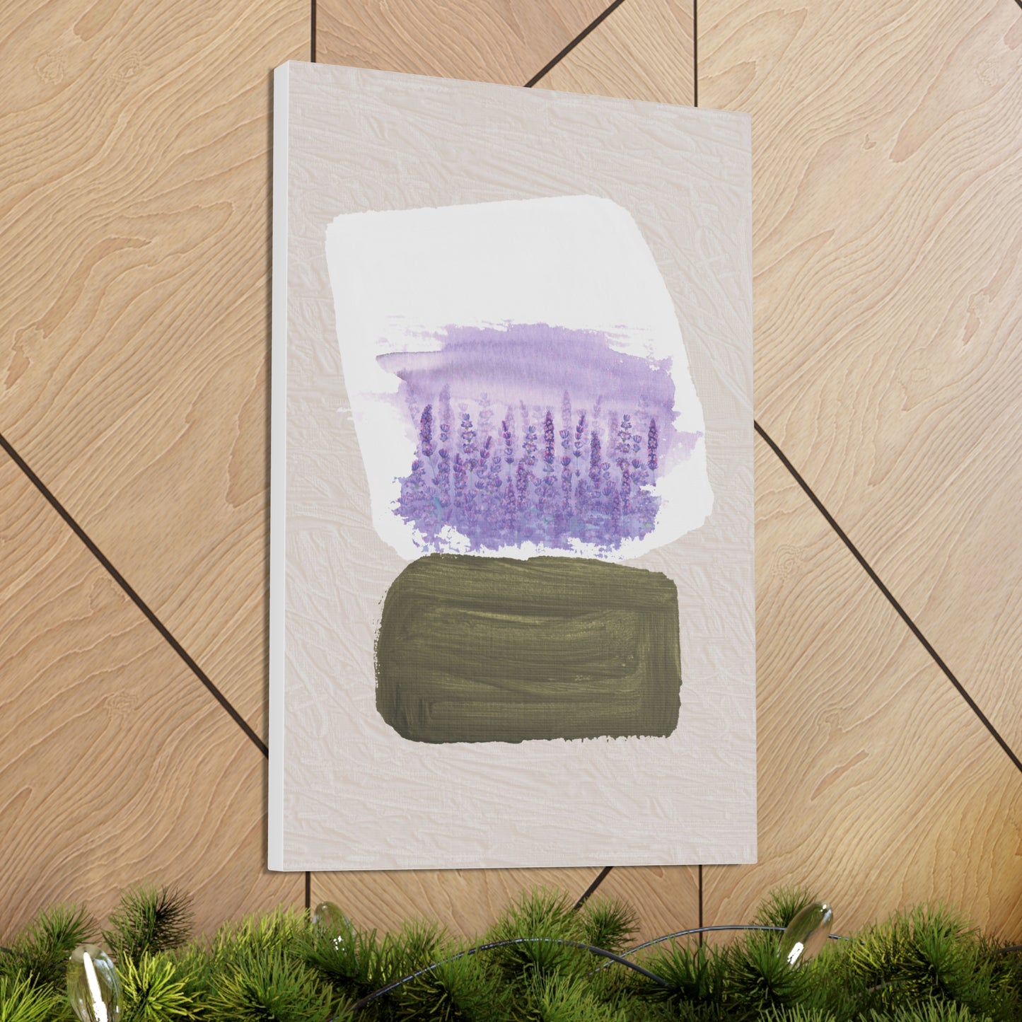 Lavender Abstract Canvas