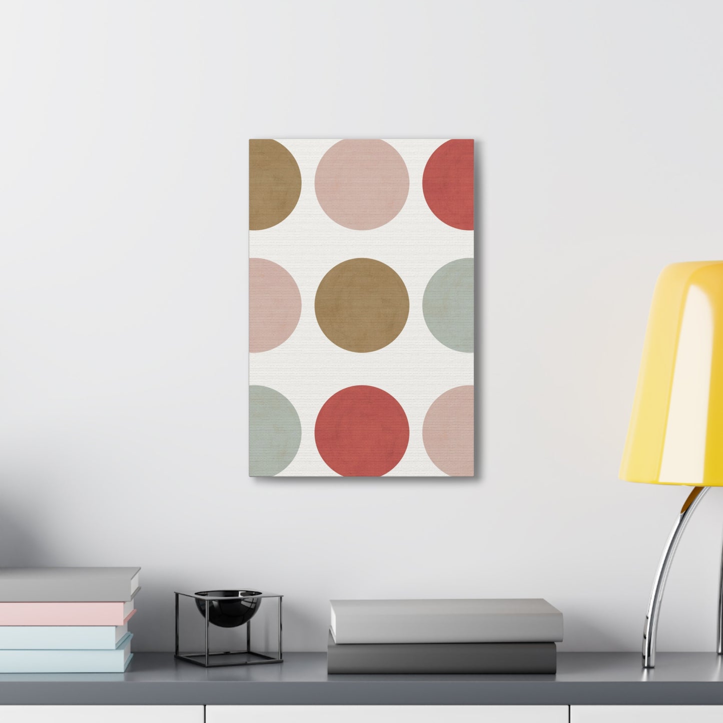 Earth Toned Dots Canvas