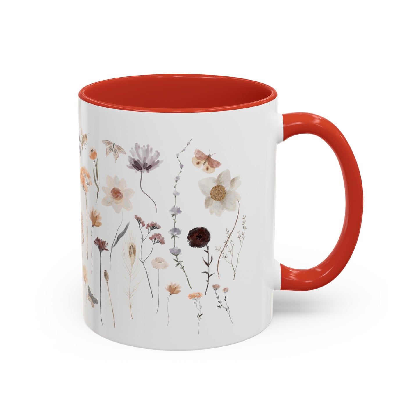 Bee Butterfly Flower Mug