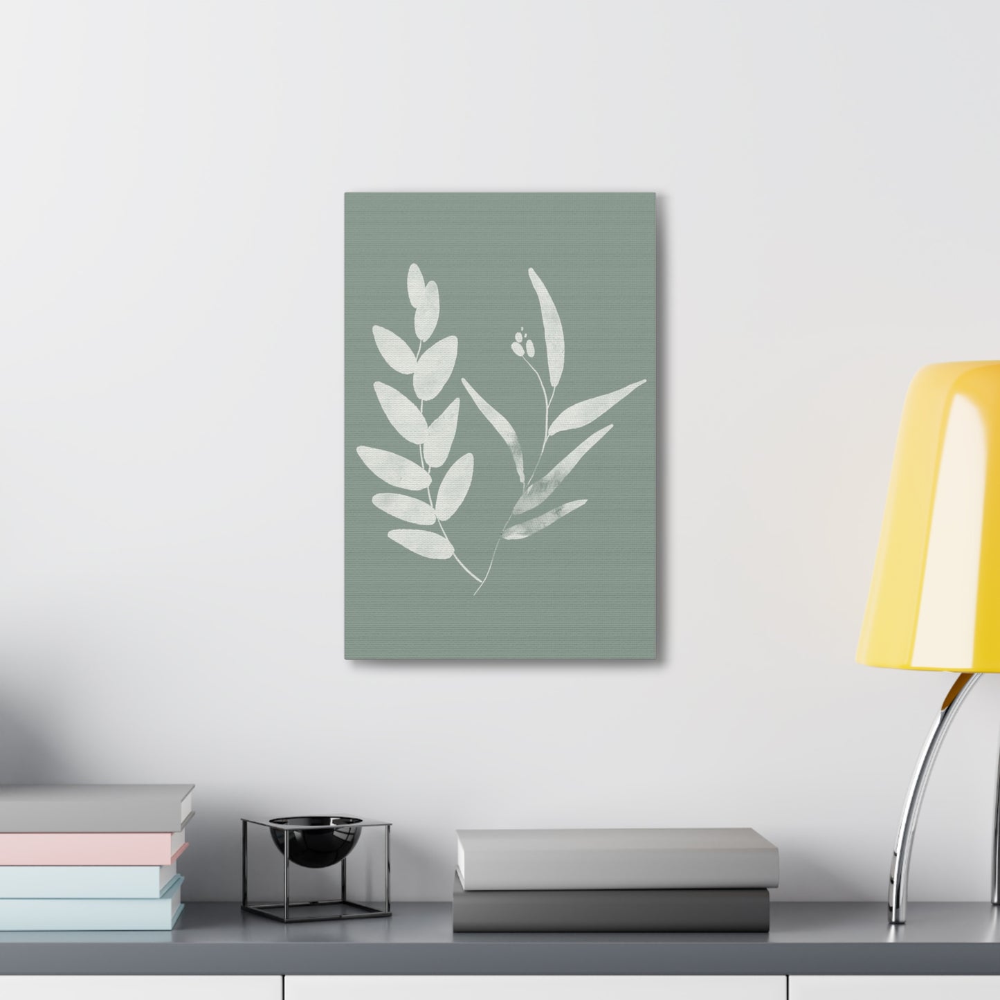 Chalky Green Plant Canvas