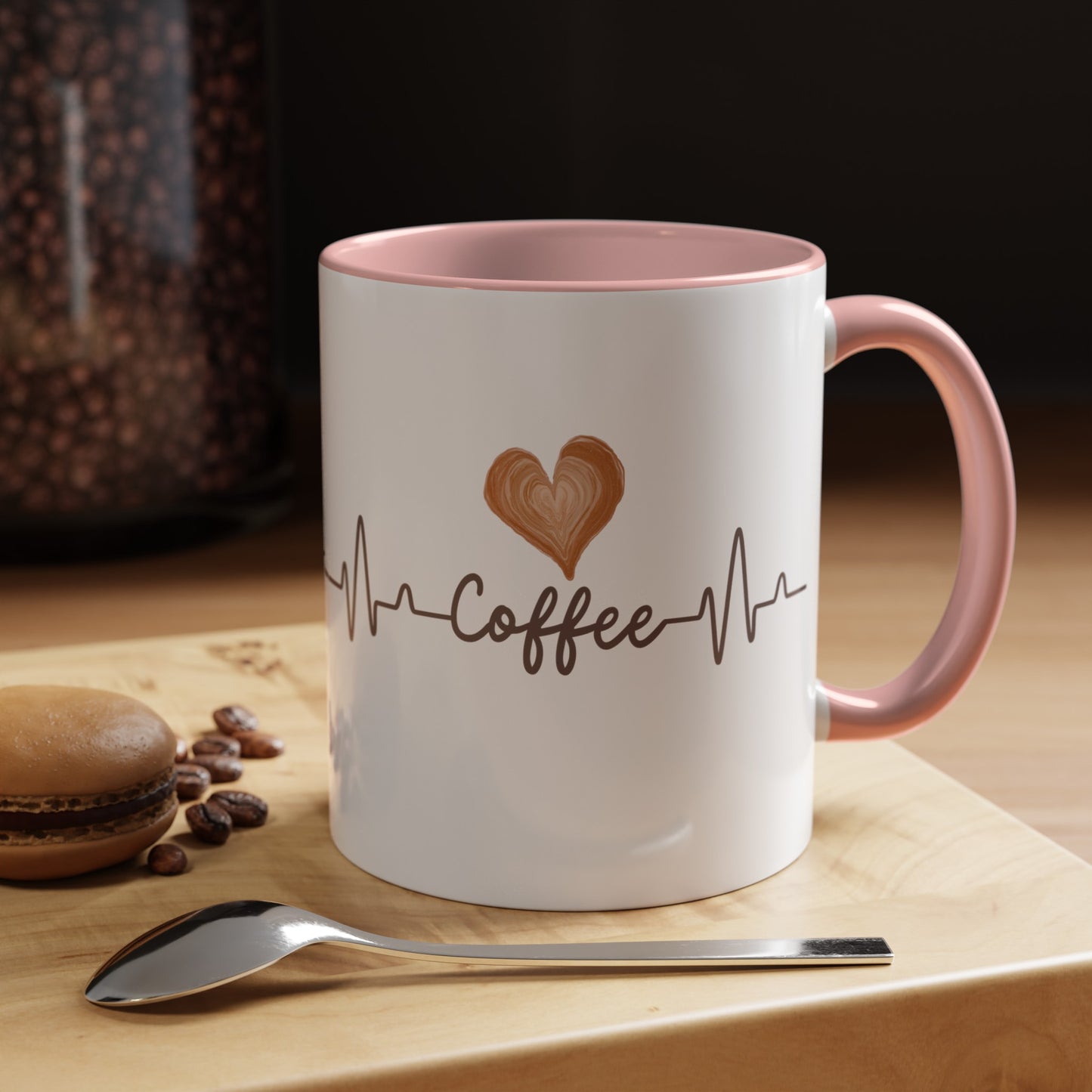 Coffee Heartbeat Mug, 11oz