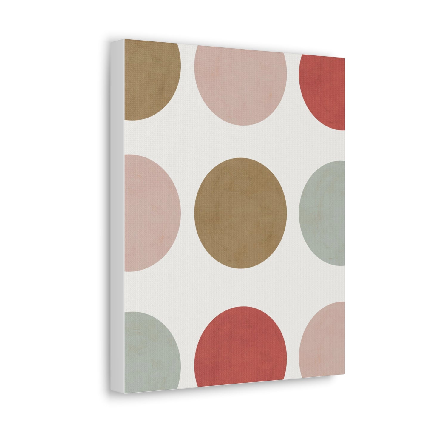 Earth Toned Dots Canvas