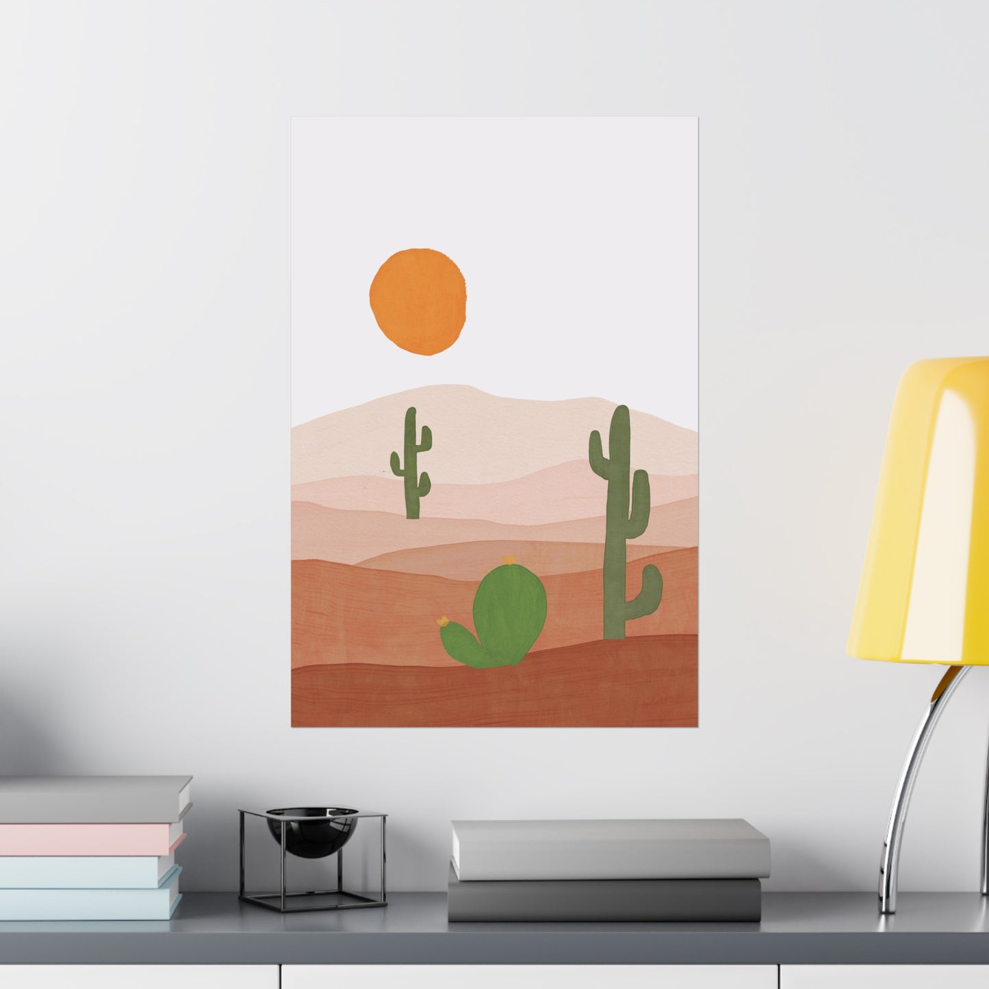 Southwestern Cactus Art Print (frame not included)