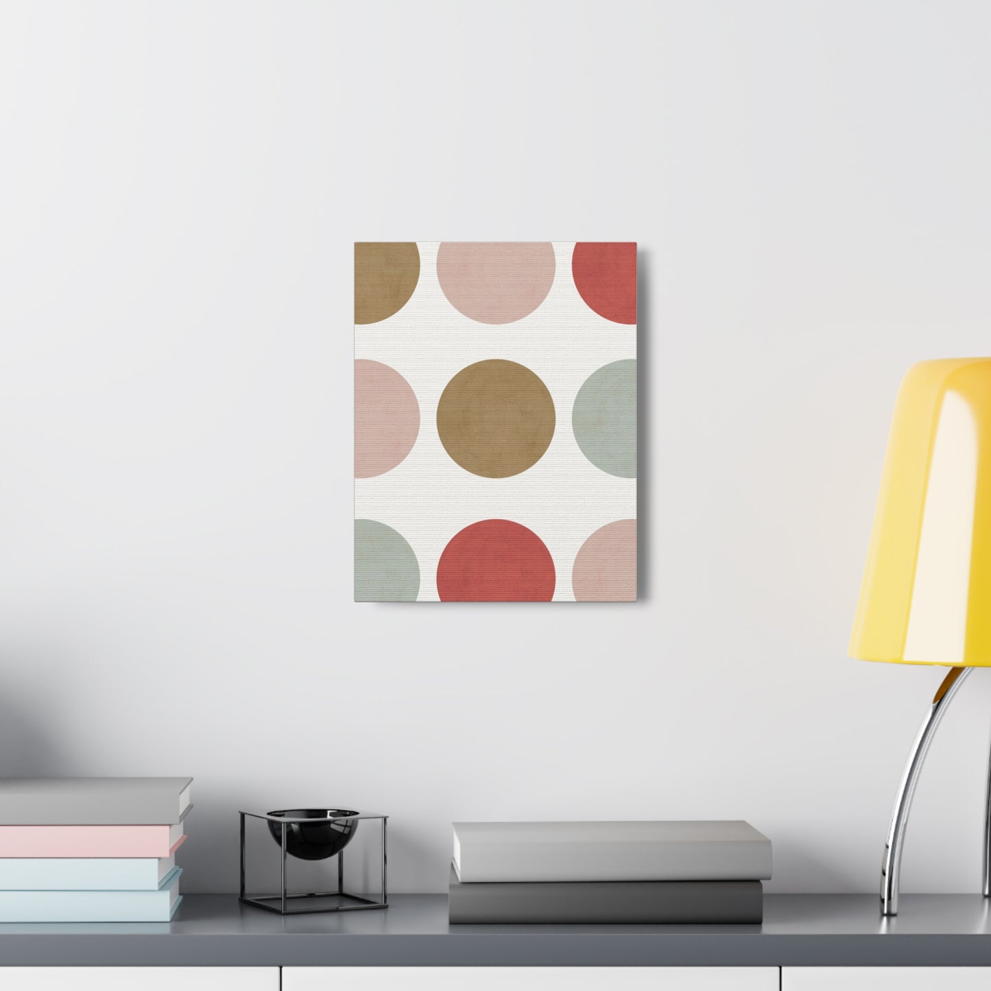 Earth Toned Dots Canvas