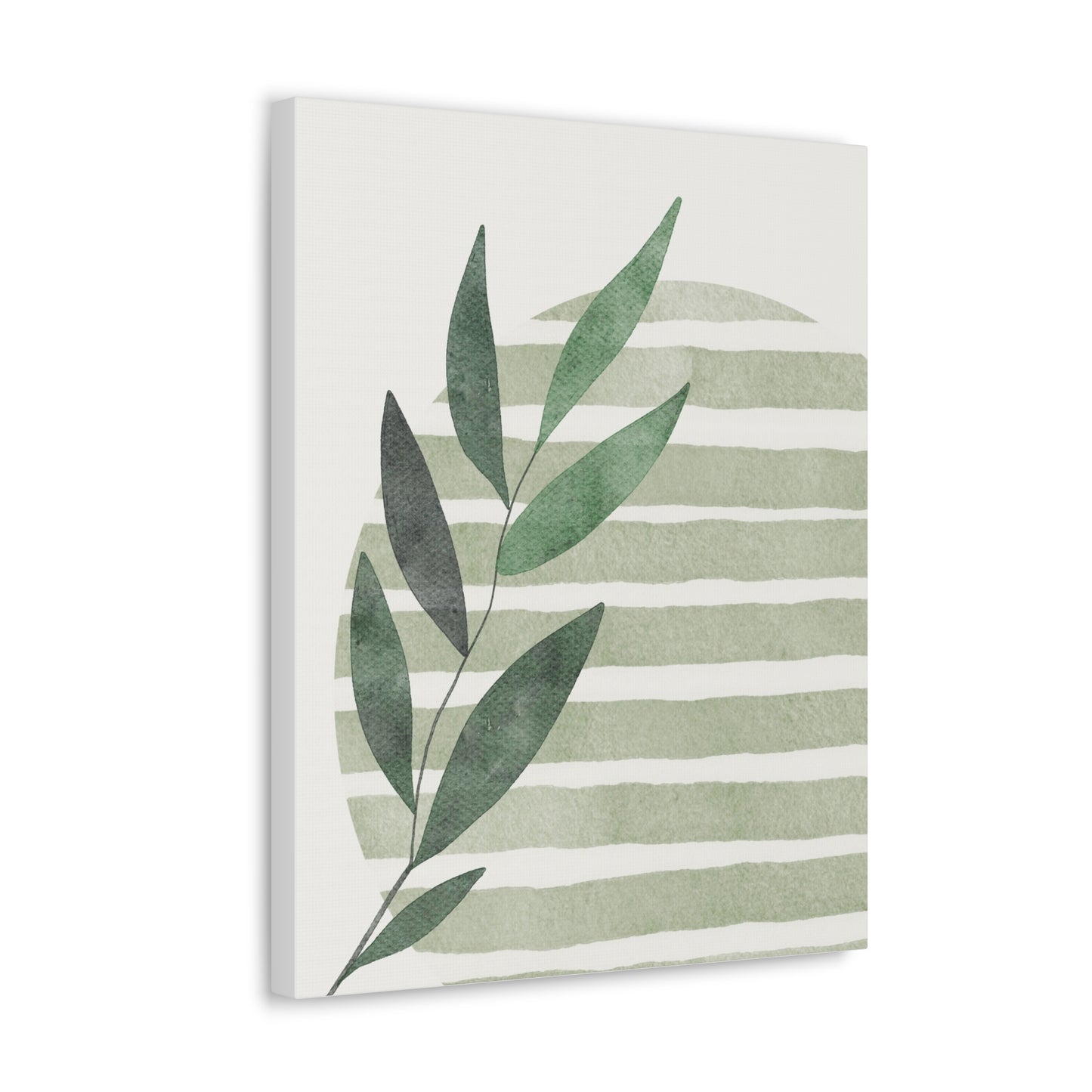 Grass Green Abstract Canvas