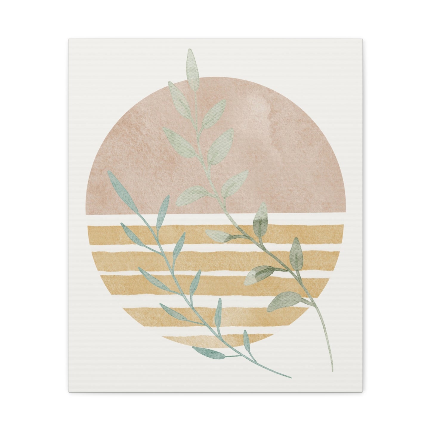 Abstract Plant Canvas