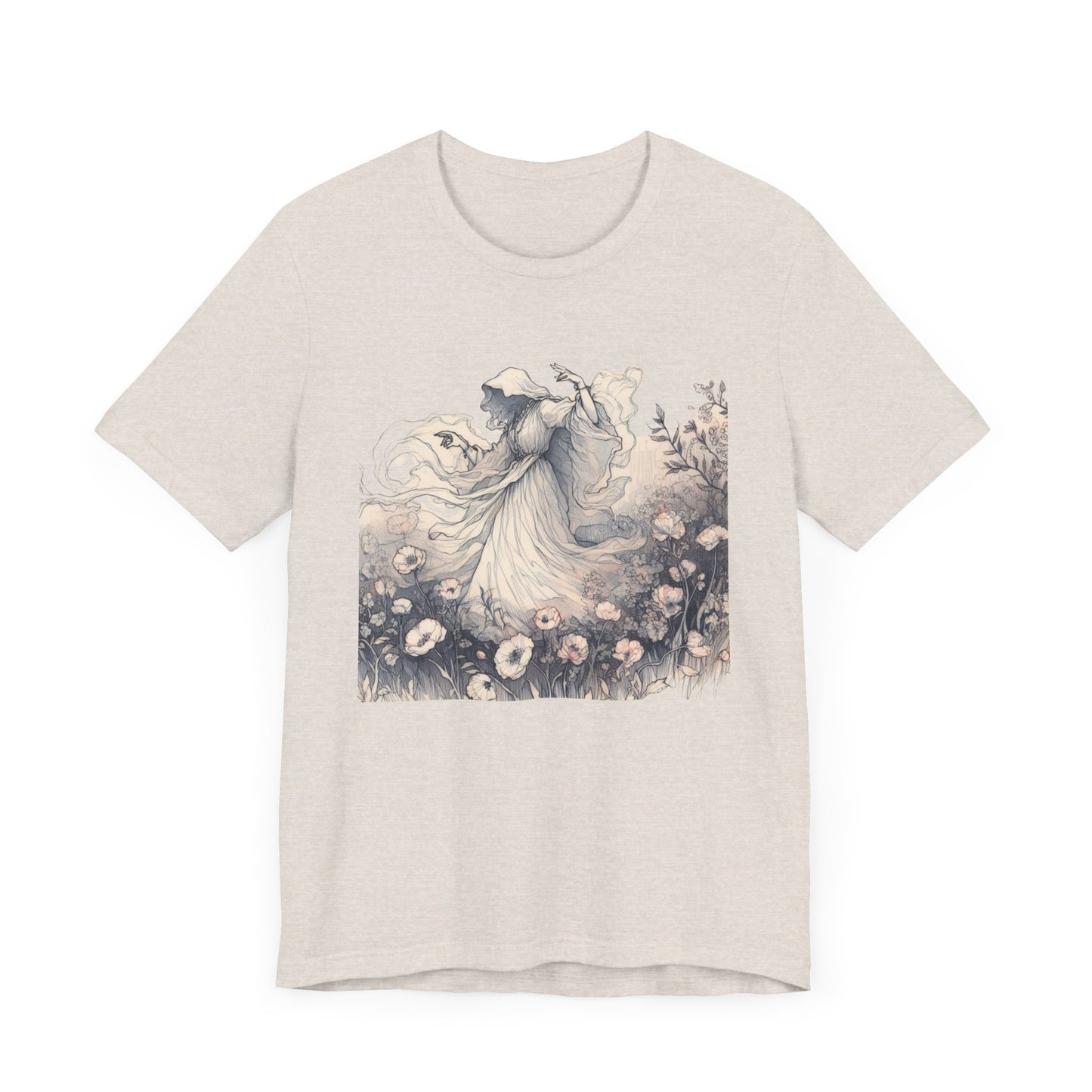 Vintage Floral Ghost T-Shirt