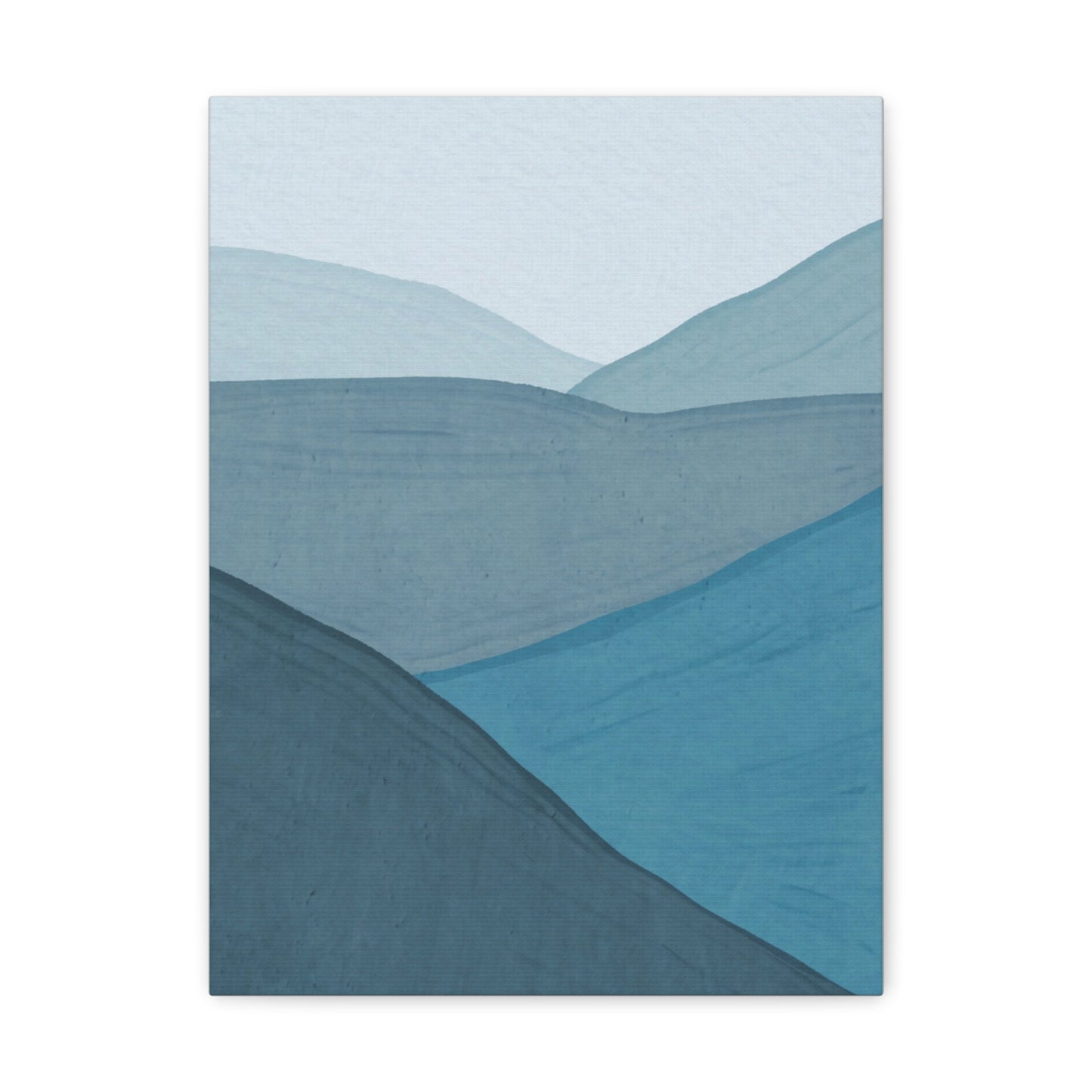 Abstract Blue Ocean Canvas