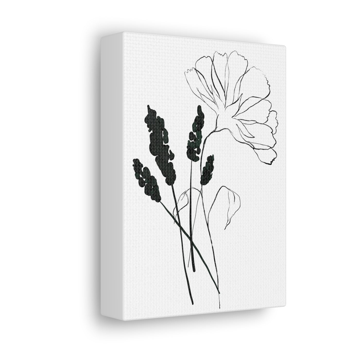 Minimalist Flower Canvas