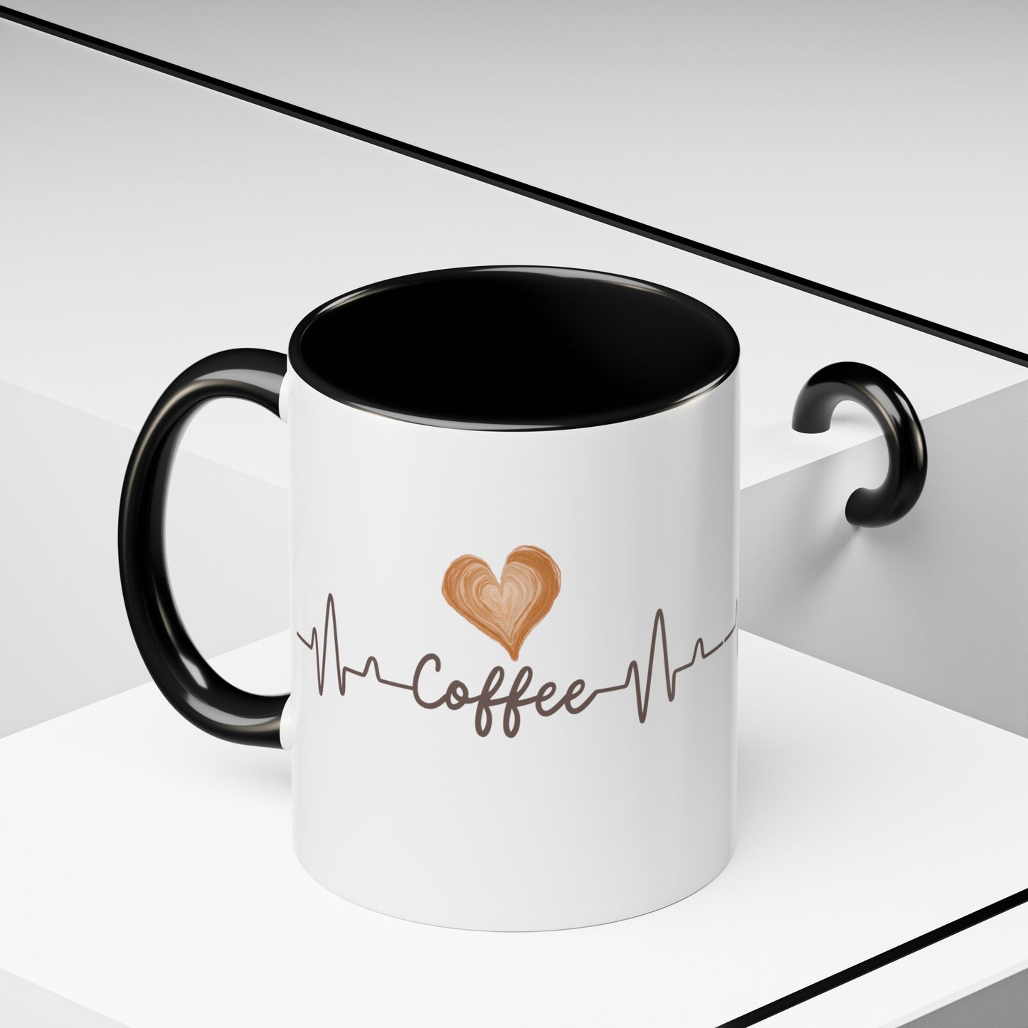 Coffee Heartbeat Mug, 11oz