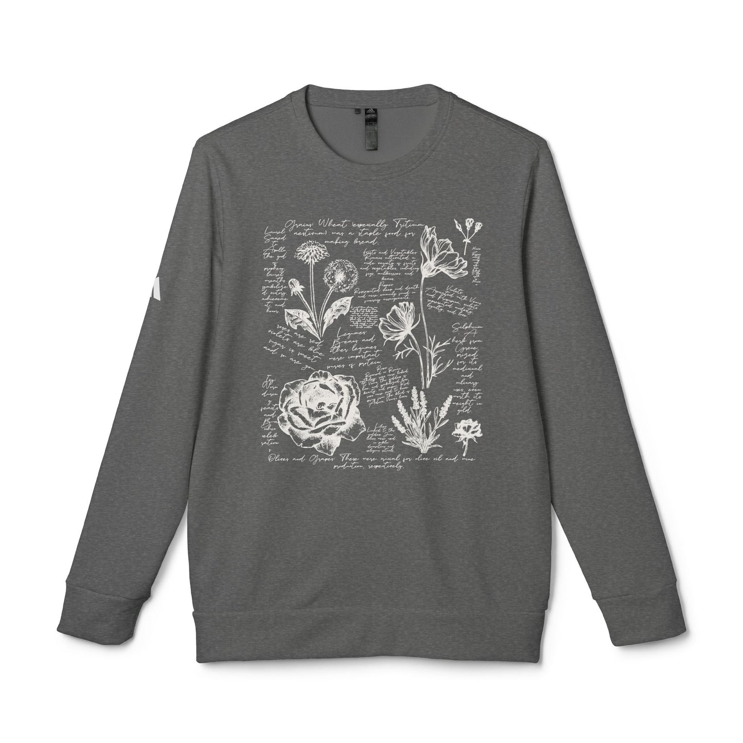 Cozy Floral Crewneck Sweatshirt, Unisex Sweatshirt, Fleece Top, Casual Wear, Floral Design, Year-Round Comfort