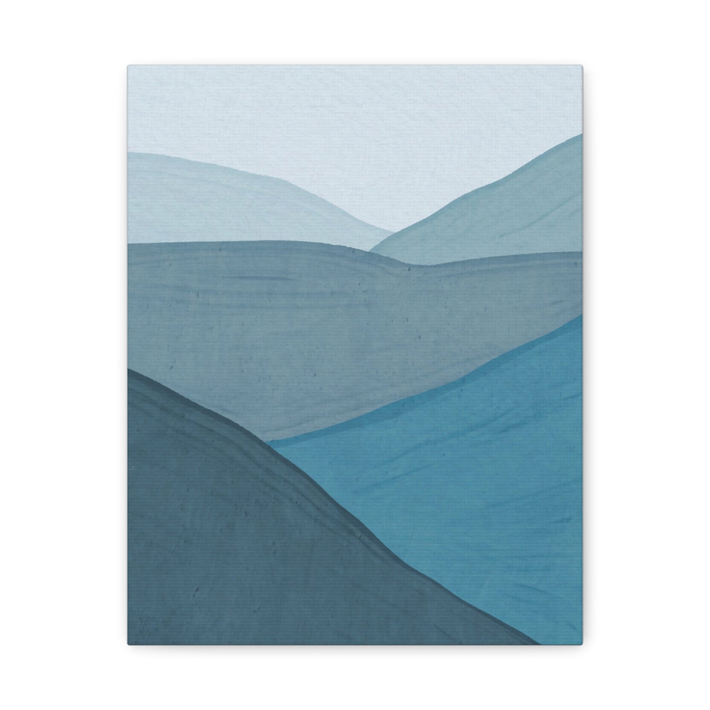 Abstract Blue Ocean Canvas