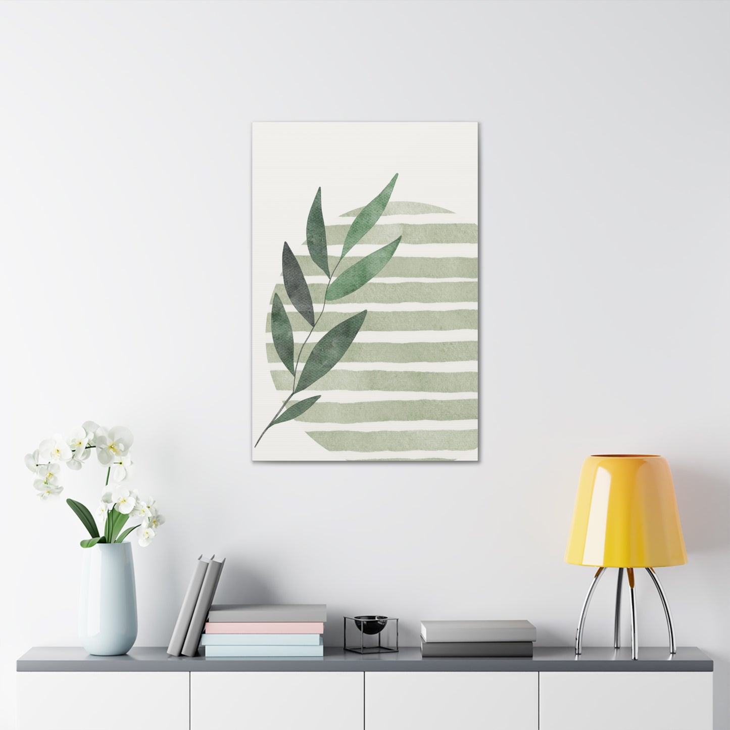 Grass Green Abstract Canvas