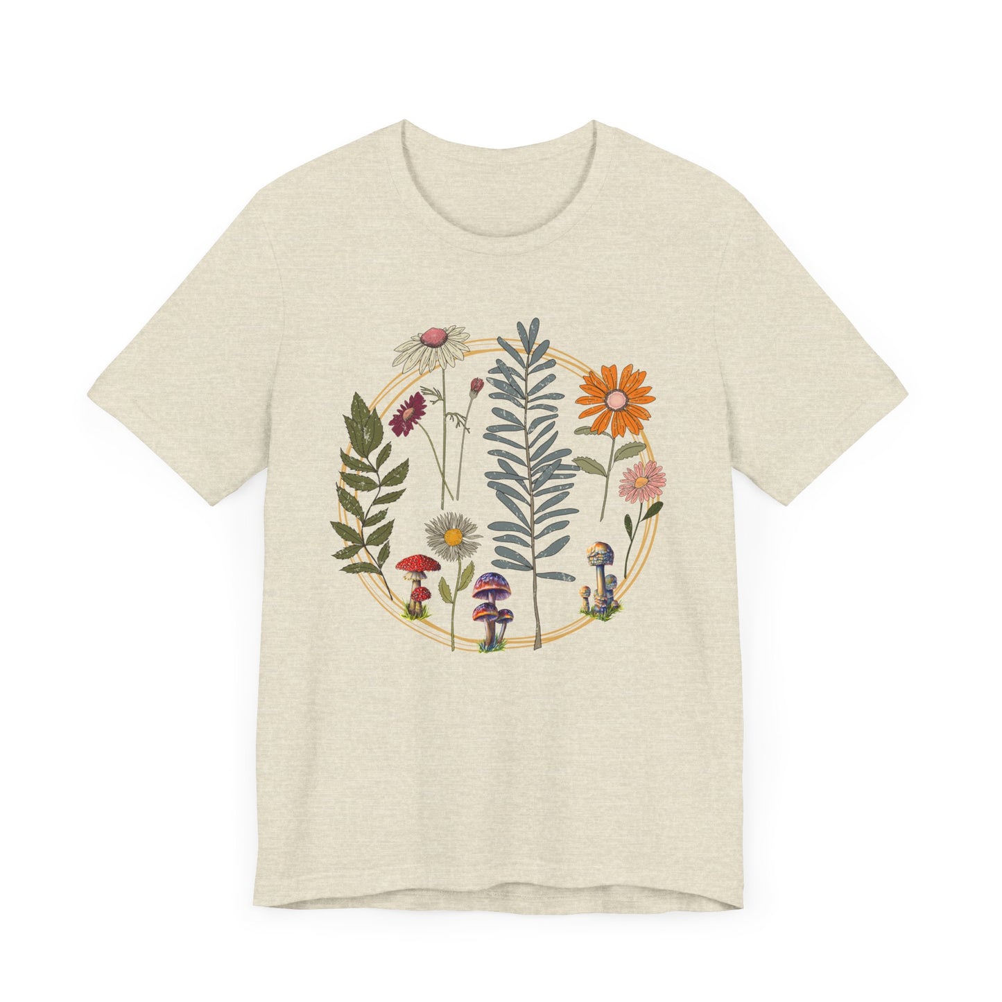 Flower and Mushroom T-Shirt