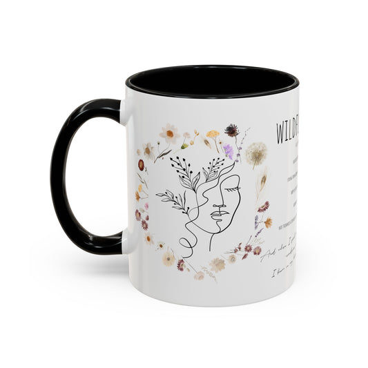 Floral Design Coffee Mug, Cozy Gift for Readers, Cute Decor for Home, Perfect for Coffee Lovers, Unique Kitchen Accessories