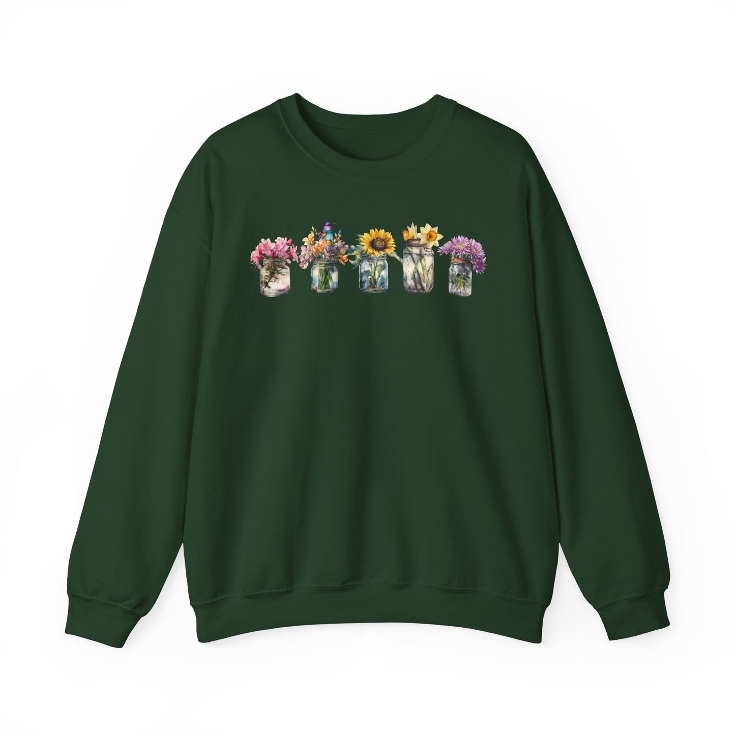 Floral Crewneck Sweatshirt - Cozy Gift for Nature Lovers, Comfortable Warmth for Fall, Spring Fashion, Ideal for Casual Outings, [...]