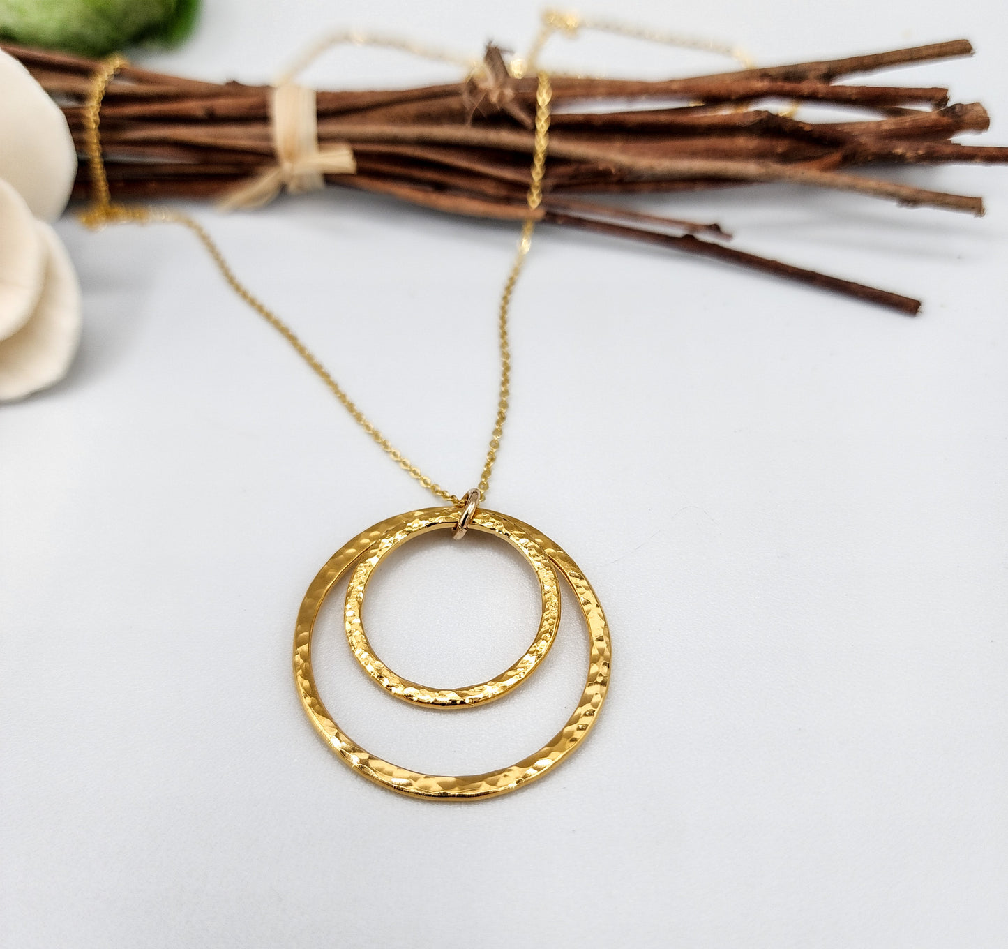 Gold-Filled Open Circles Necklace