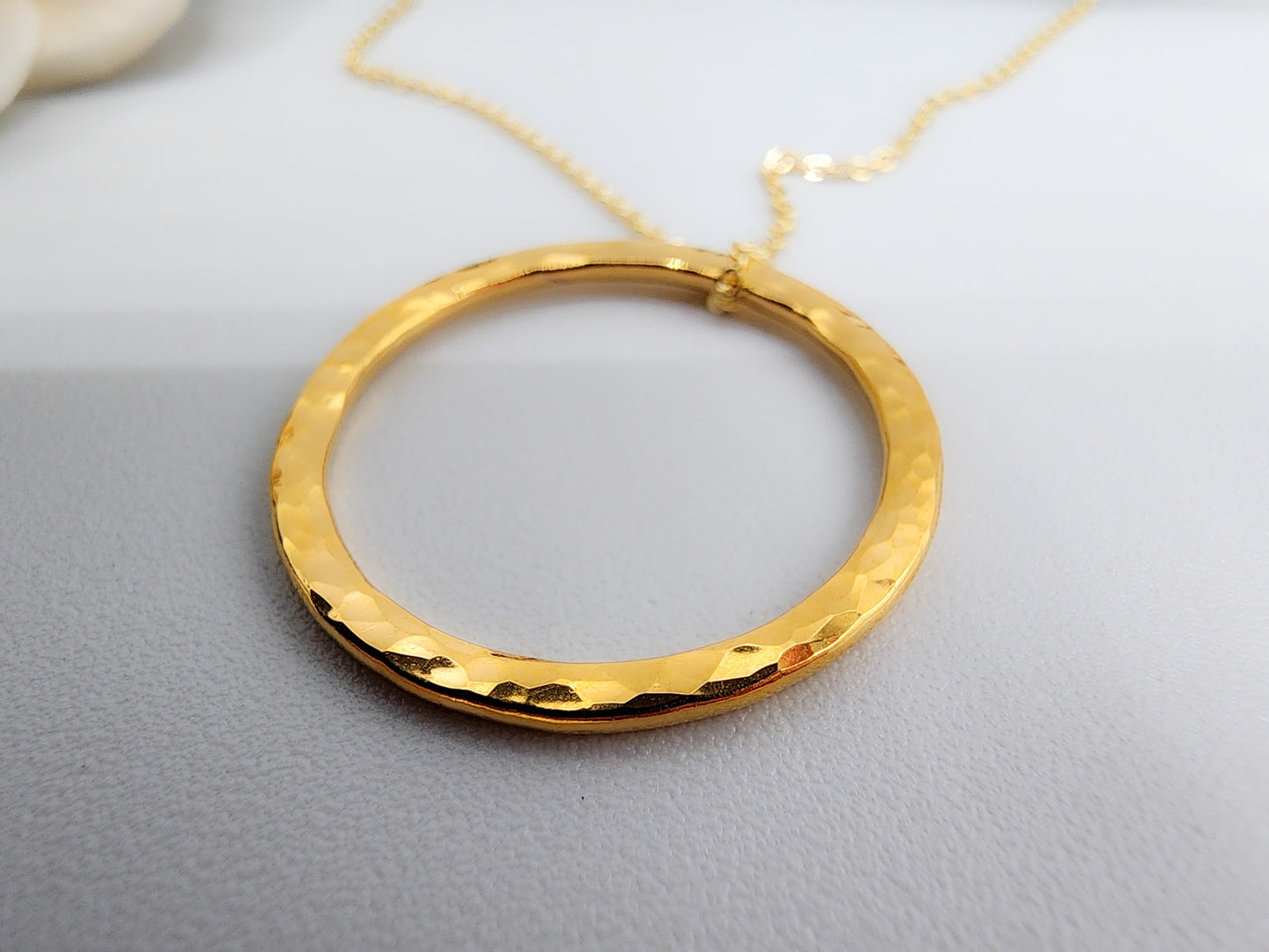 Hammered Gold-Filled Necklace