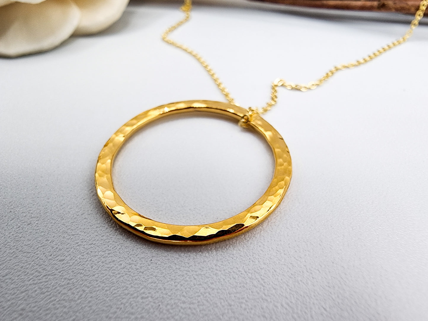 Hammered Gold-Filled Necklace